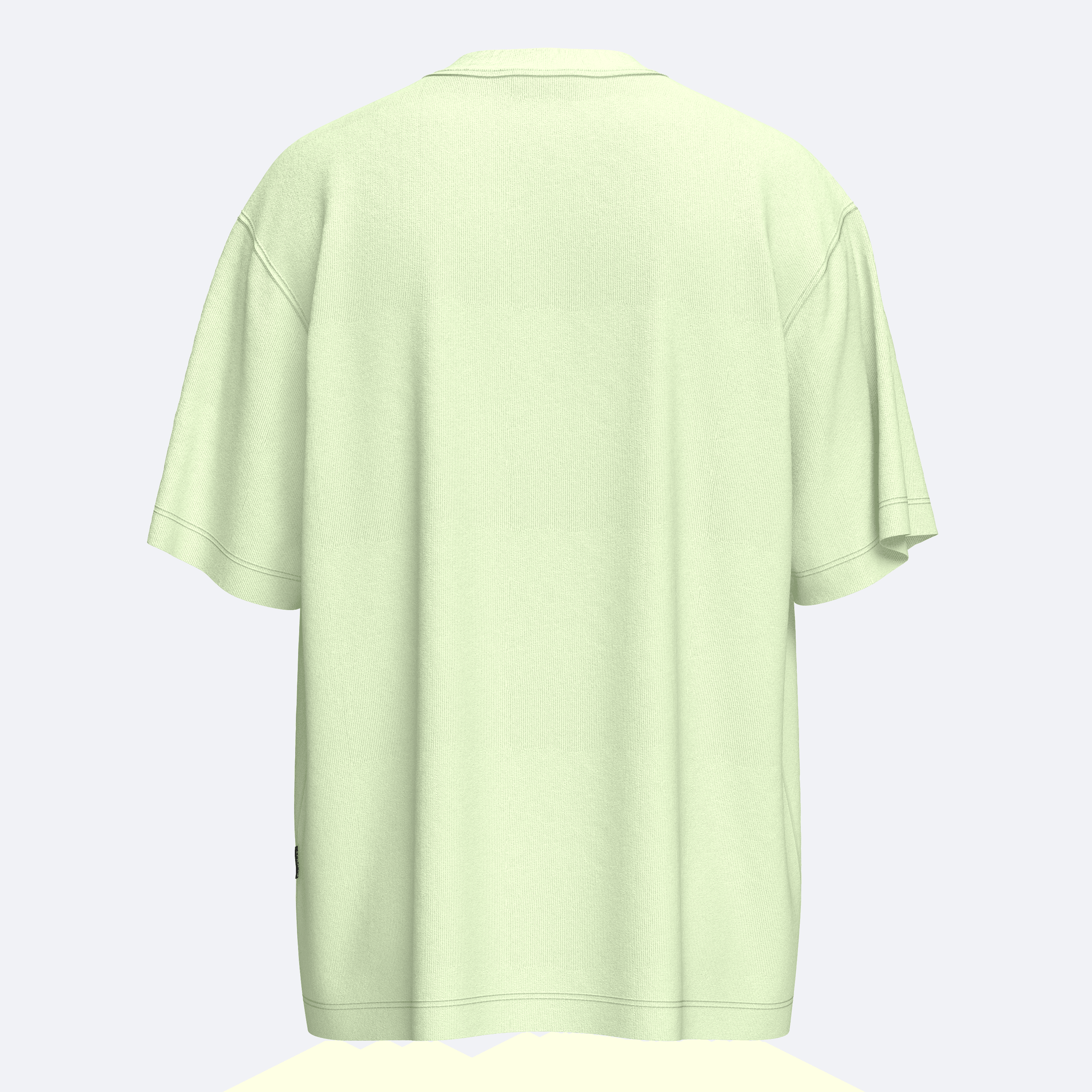 Shout Oversize Logo Basic Unisex T-Shirt - Lime Cream