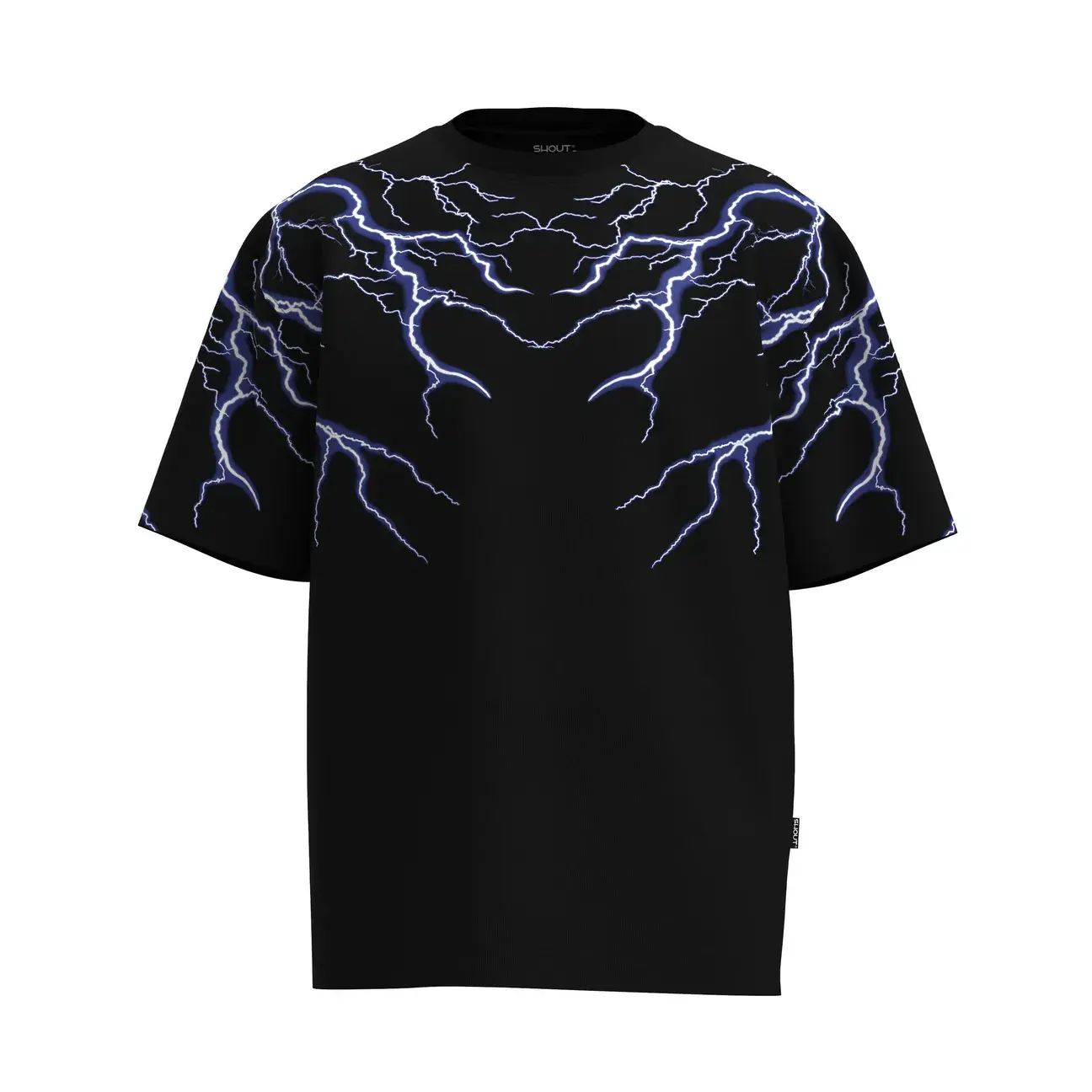 Oversize Shout Lightning Unisex T-Shirt