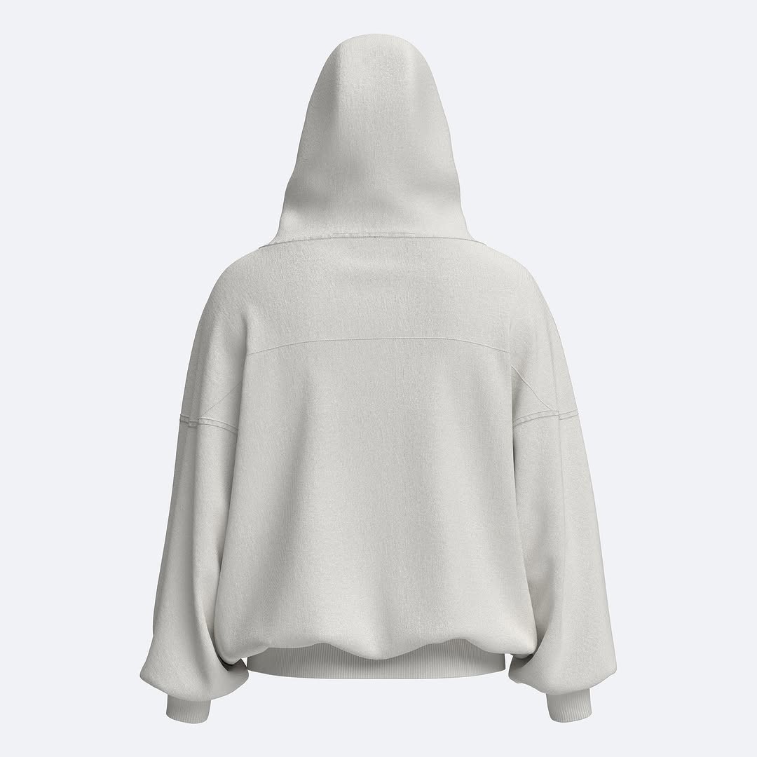 Shout Limited Edition SS25 Oversize Unisex Hoodie - Off White