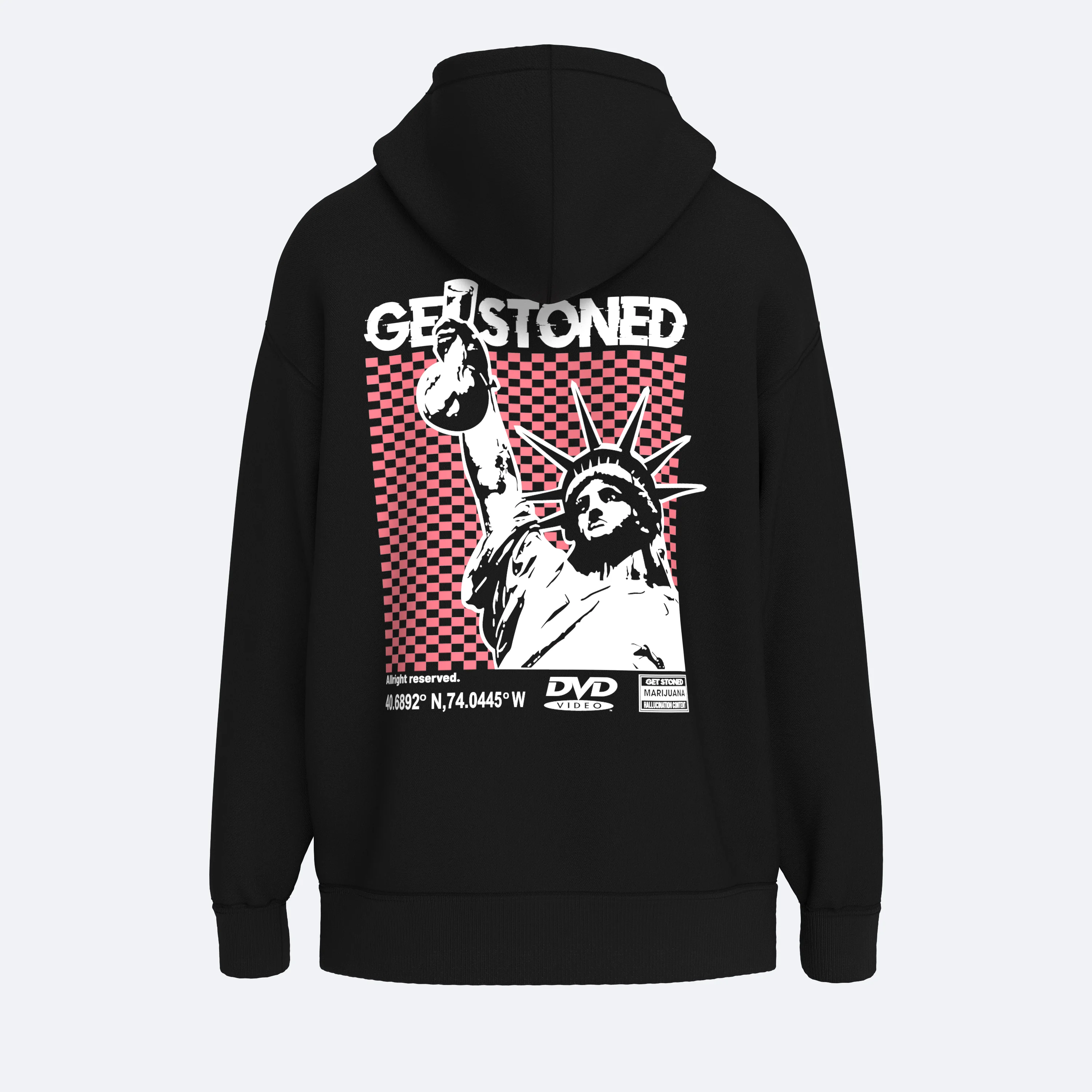 Oversize Get Stoned Oldschool Unisex Hoodie
