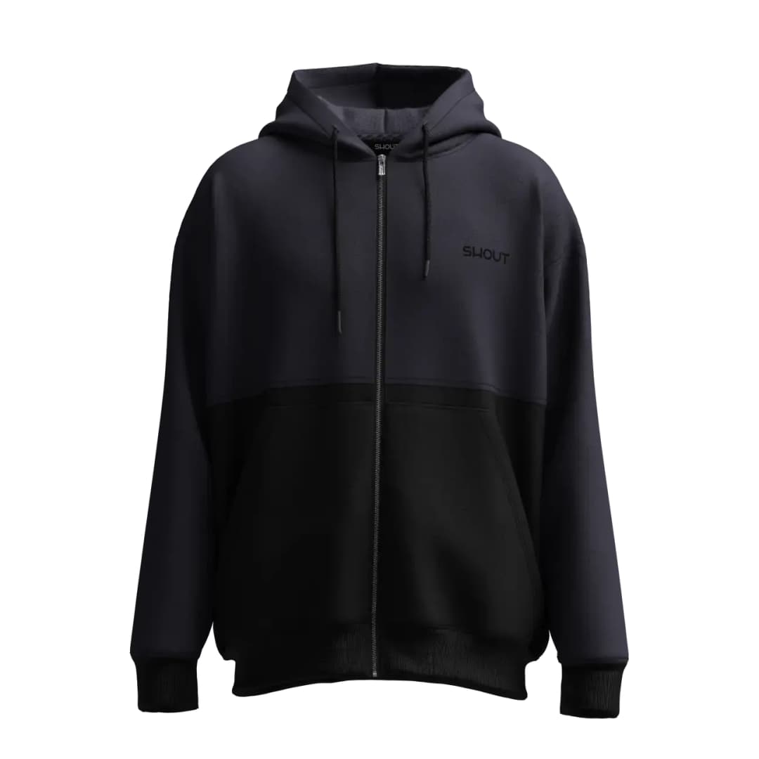 SHOUT Two Tone Oldschool Zip-Up Hoodie modelinin ürün görseli
