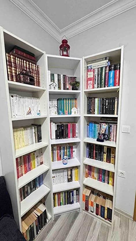 Bili 5 Raflı Dar Kitaplık gerçek müşteri fotoğrafı
