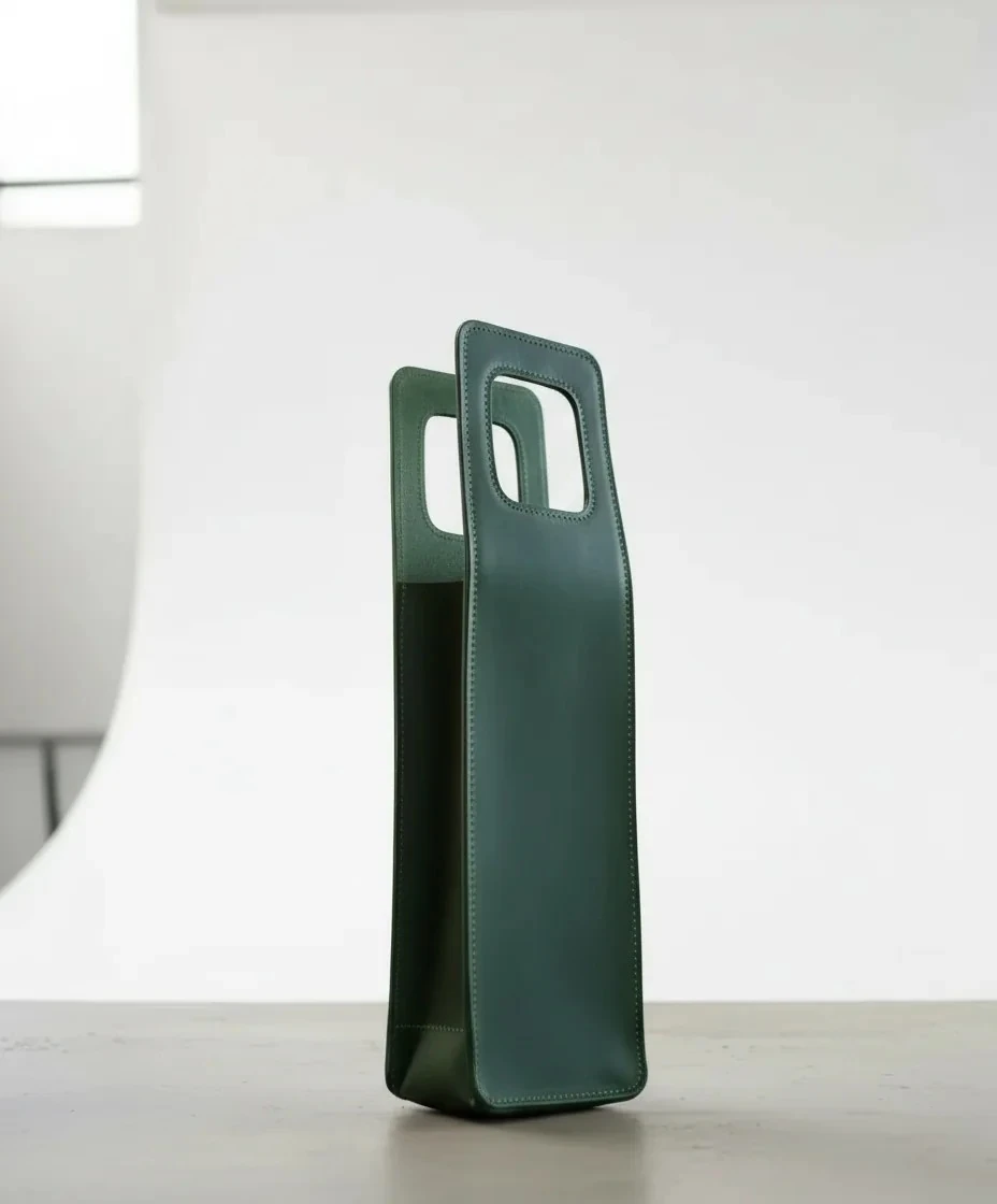 Deri Şarap Viski Taşıyıcı Çanta