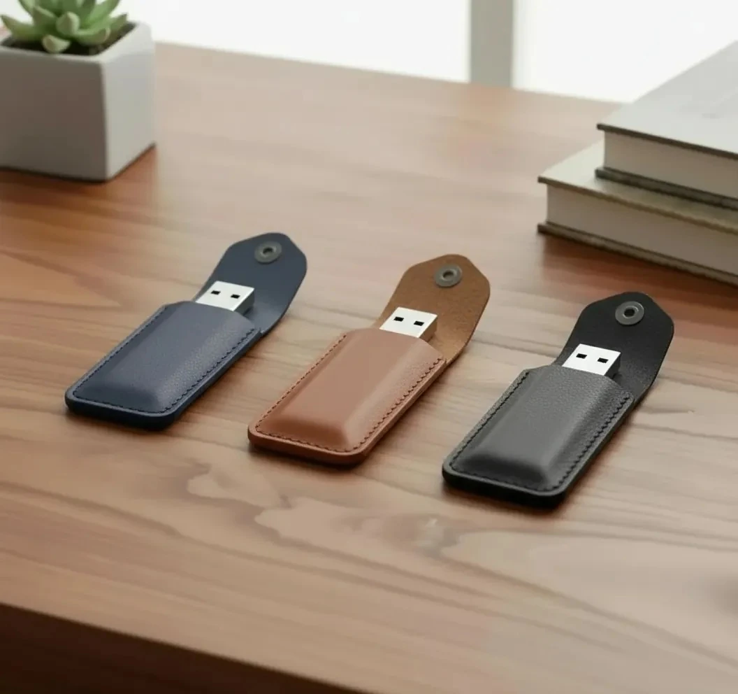 Usb-E İmzalar İçin Deri Kılıf