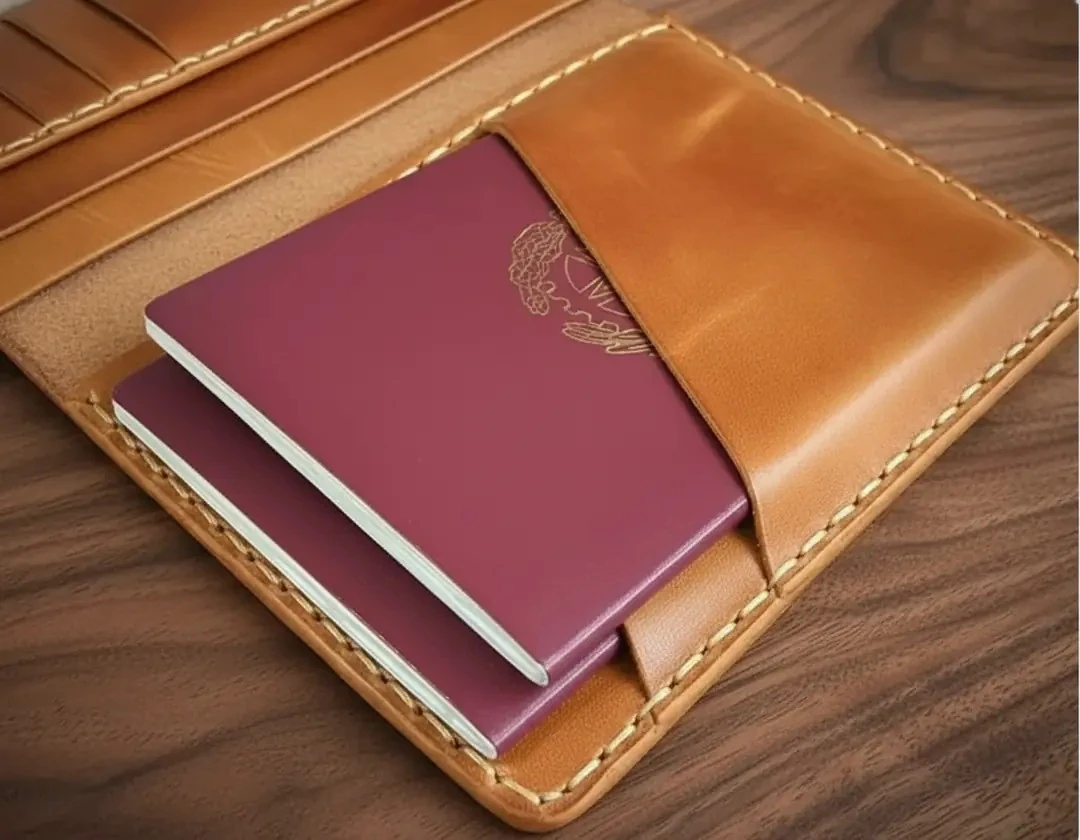 Deri Pasaport Cüzdan