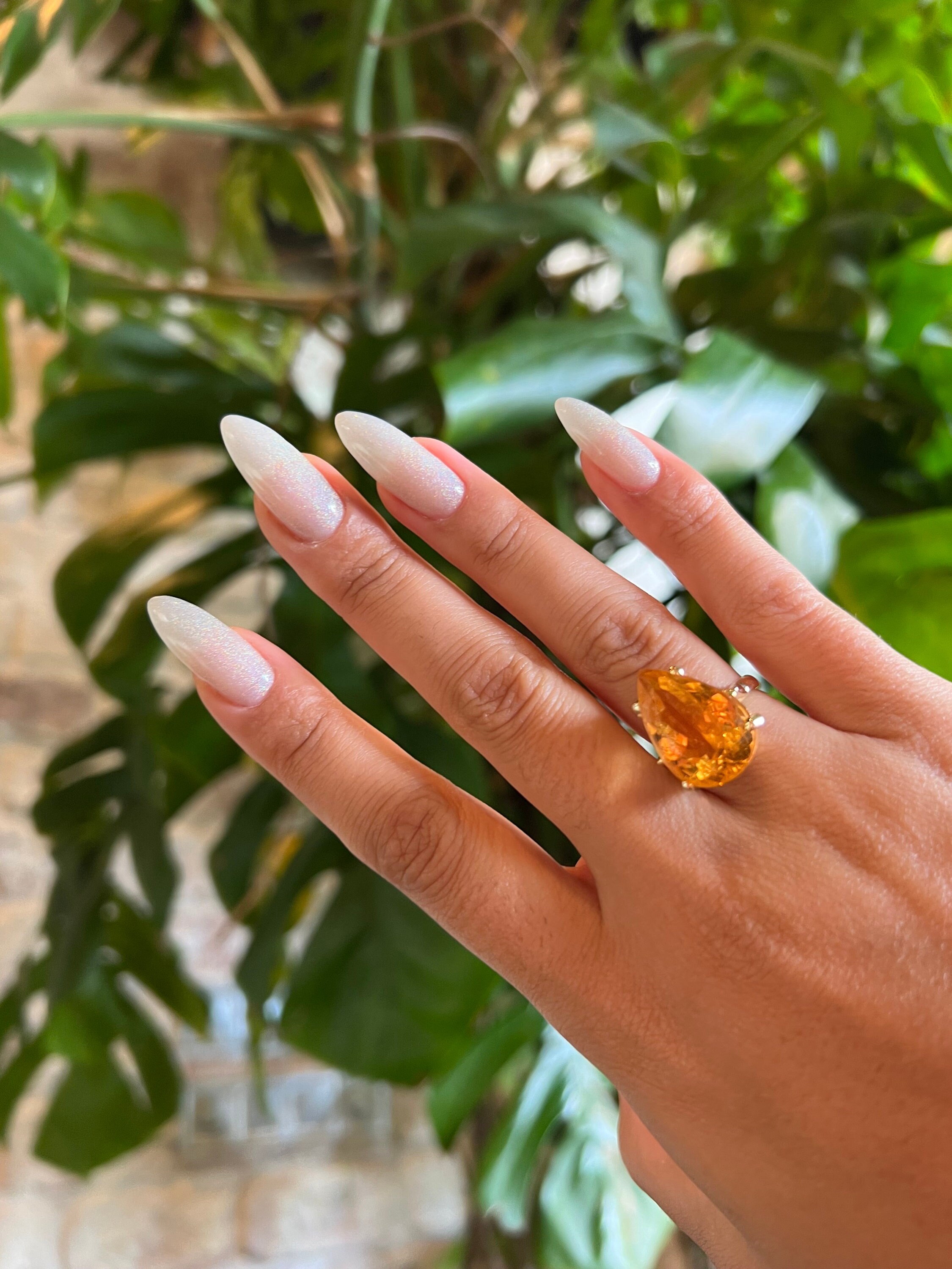 14K Gold Citrine Unique Ring, Personalized gifts Citrine Ring, Yellow Citrine Ring, Bride Gifts, Solid Gold Citrine Ring, Gifts for Her