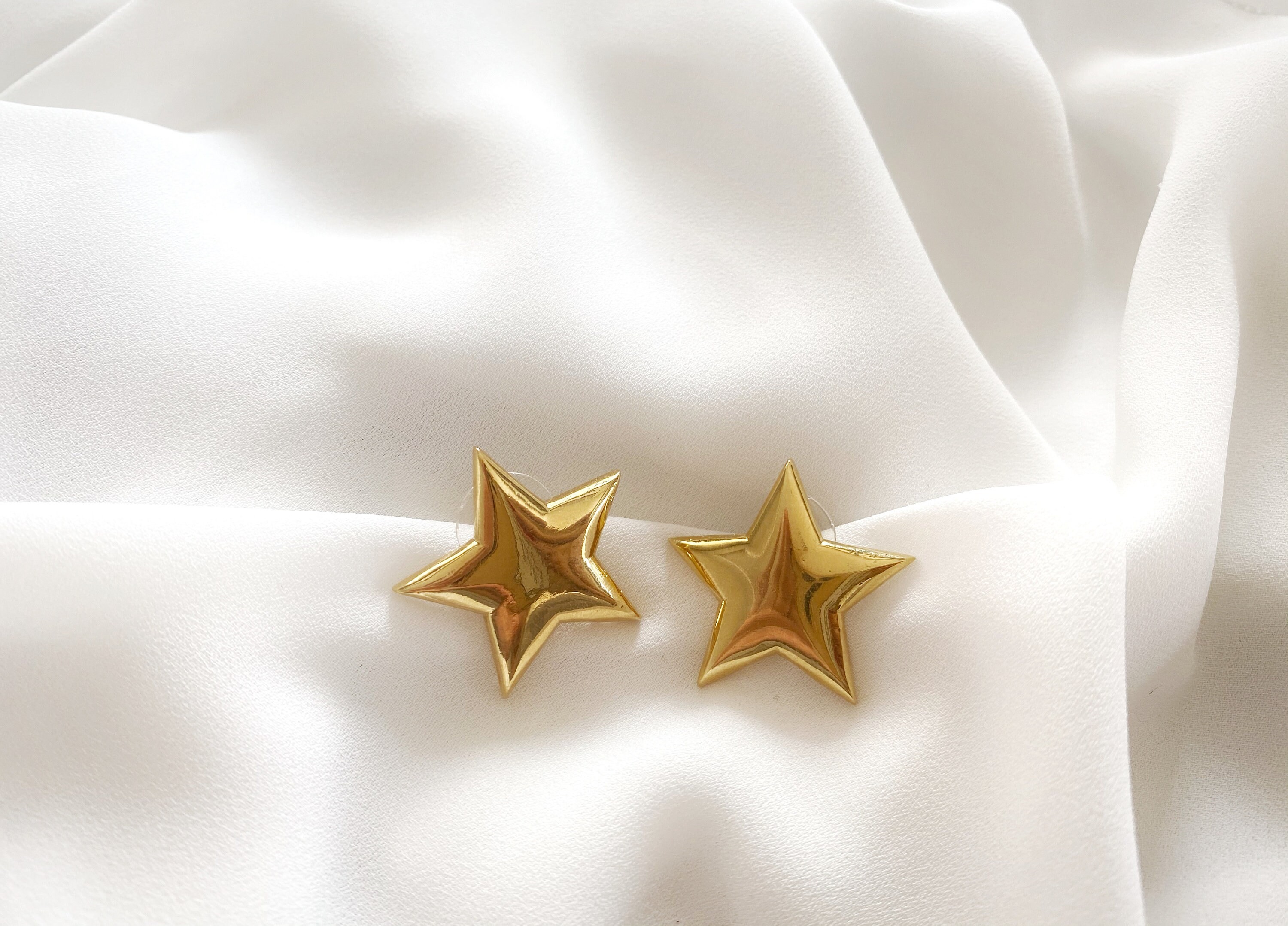 Star Earrings, Gold Plated Star Earring