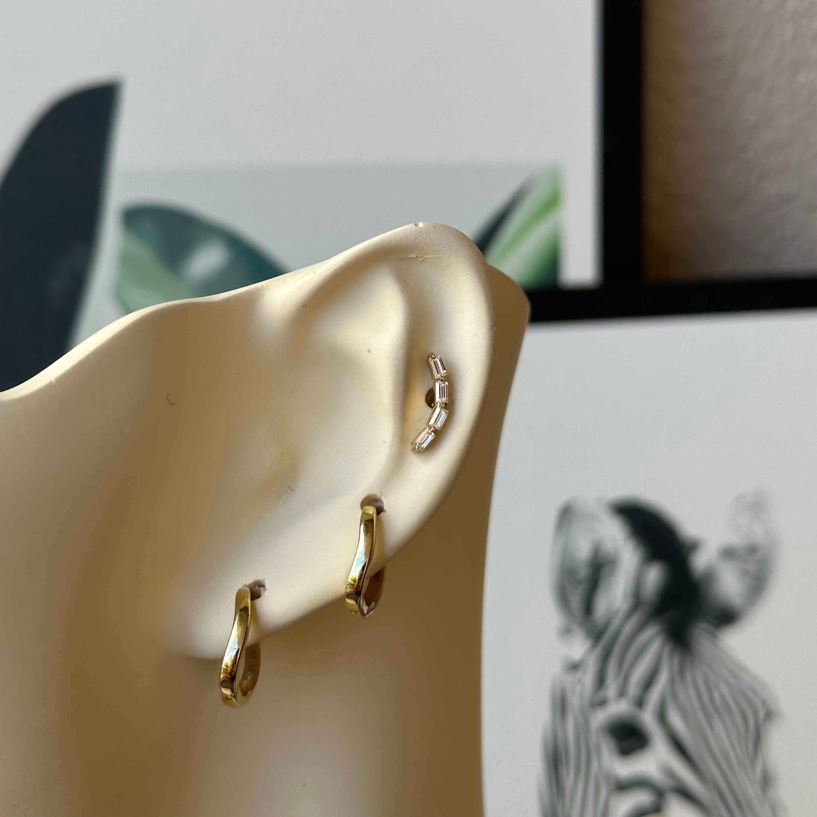 14K Gold Lunar Lİne