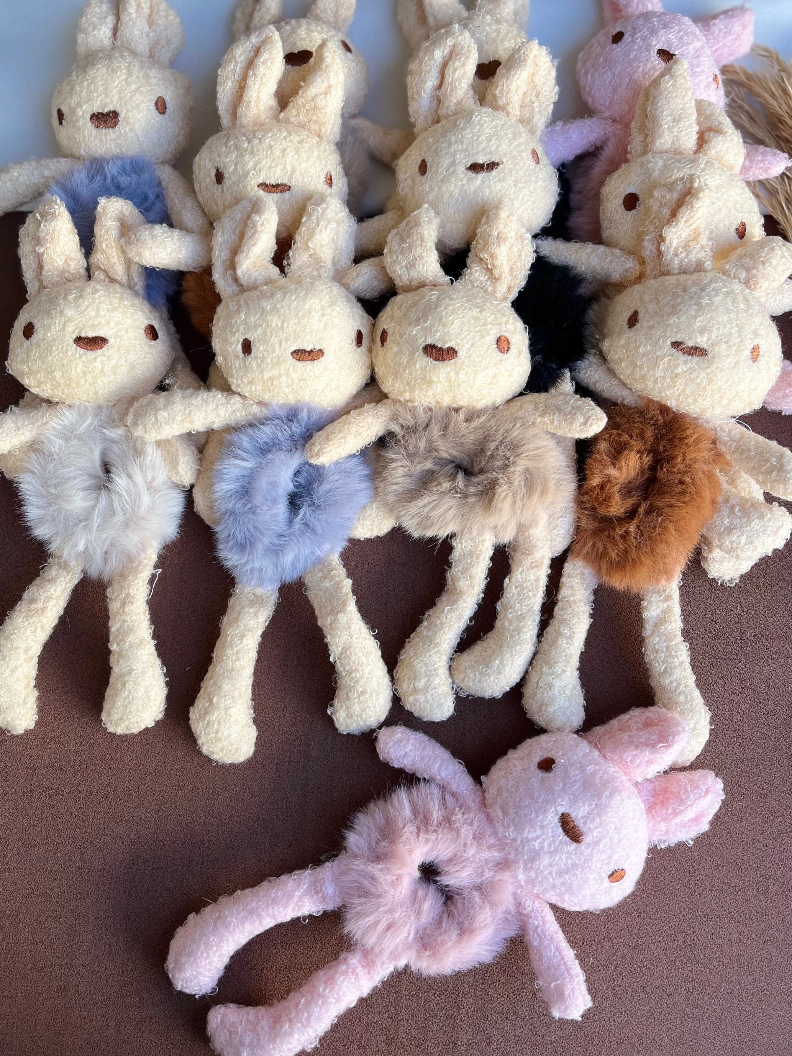 A7744 Tüylü Peluş Toka(12 adet)