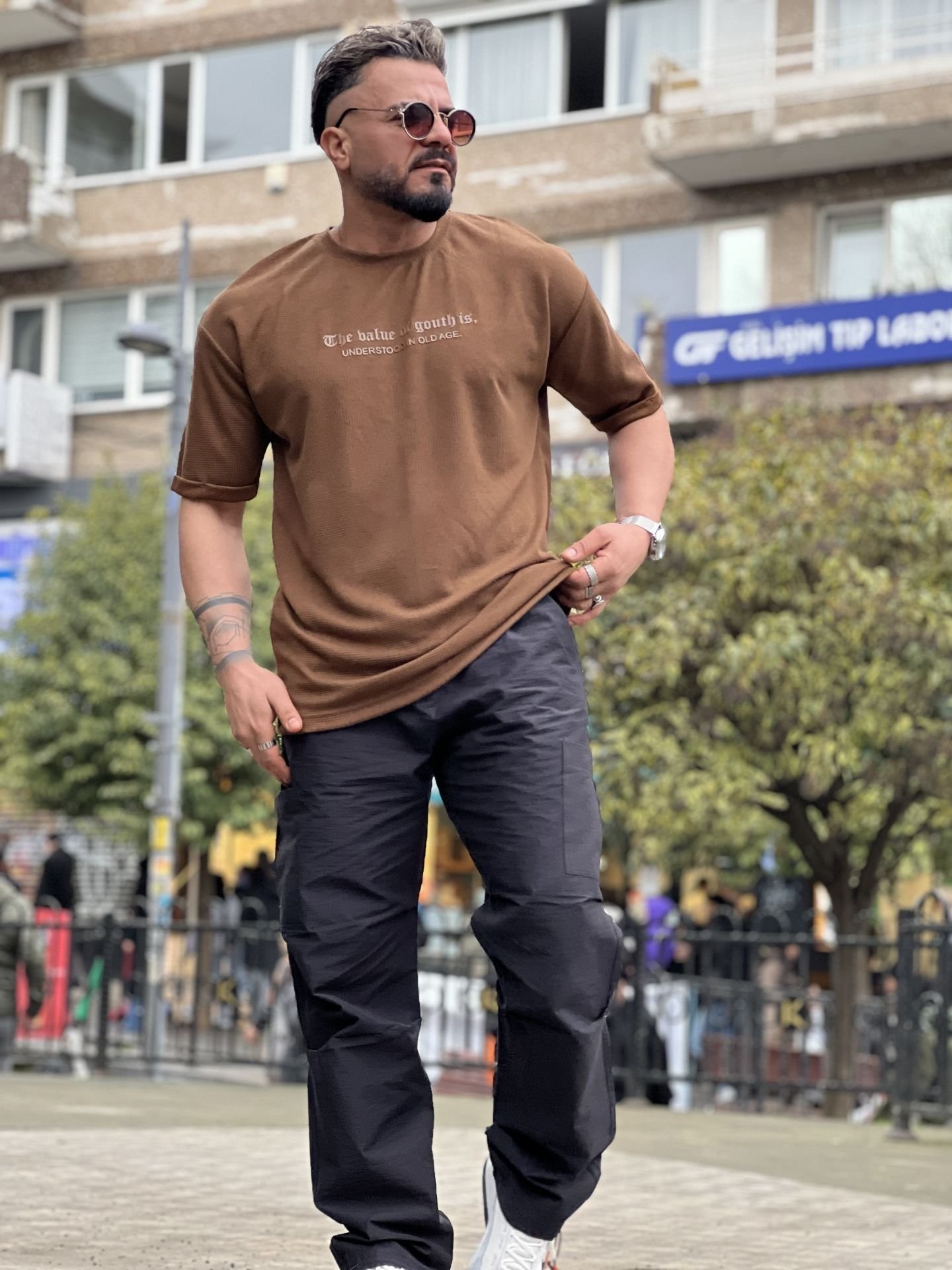 Özel Baskı Likralı Pamuk T-Shirt