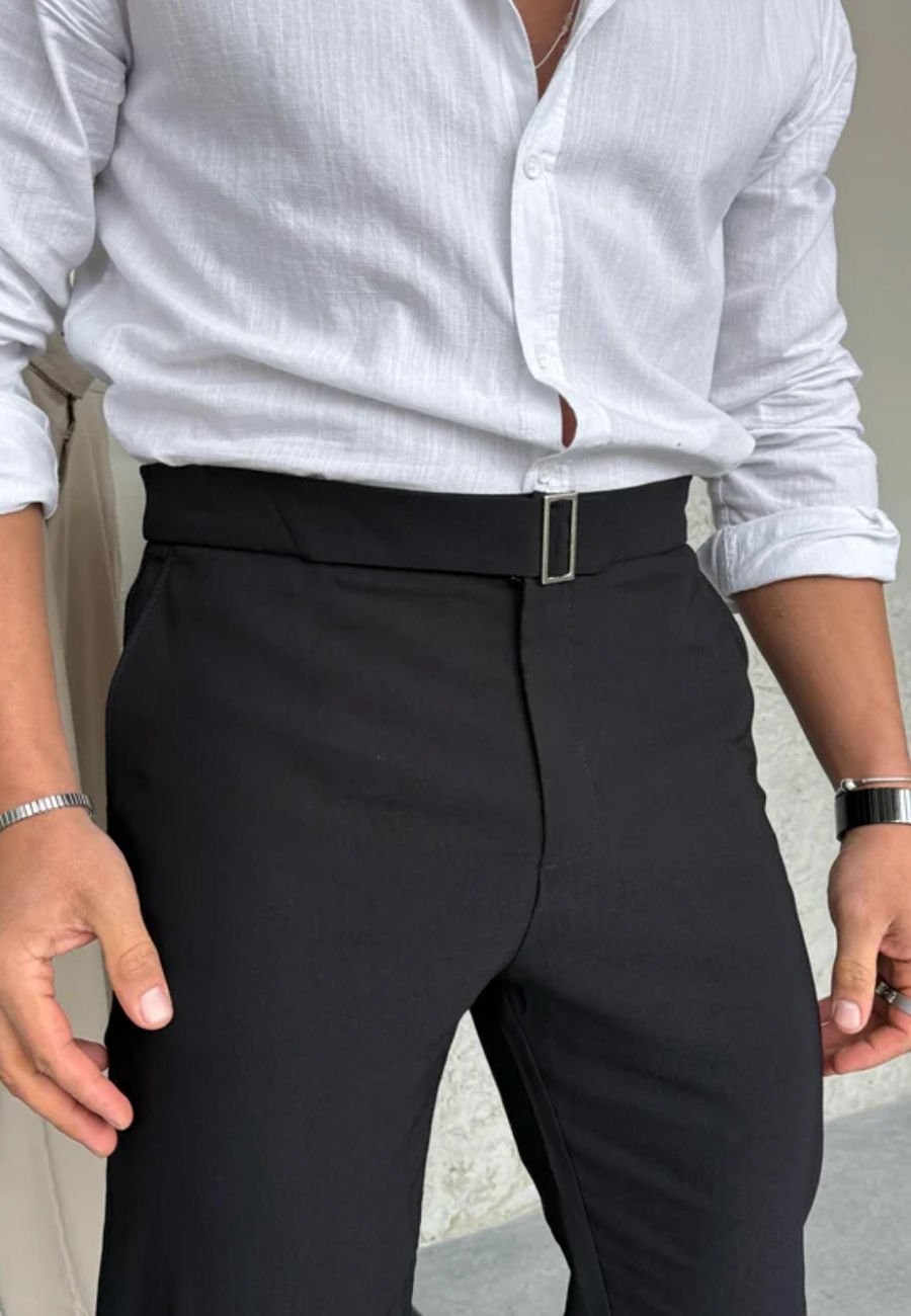 Kemer Detaylı SlimfiT Kumaş Pantolon