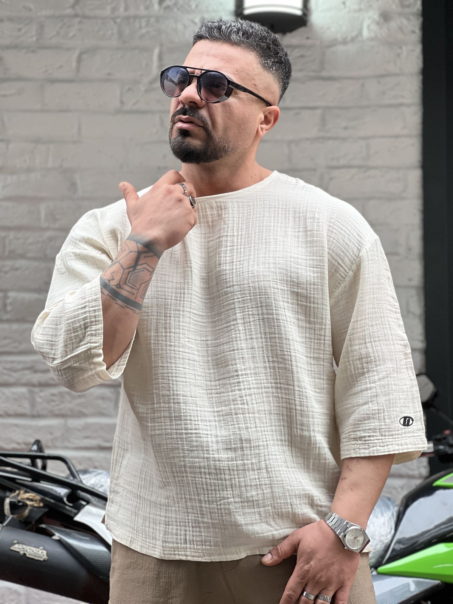 Oversize Fakir Kol T-Shirt