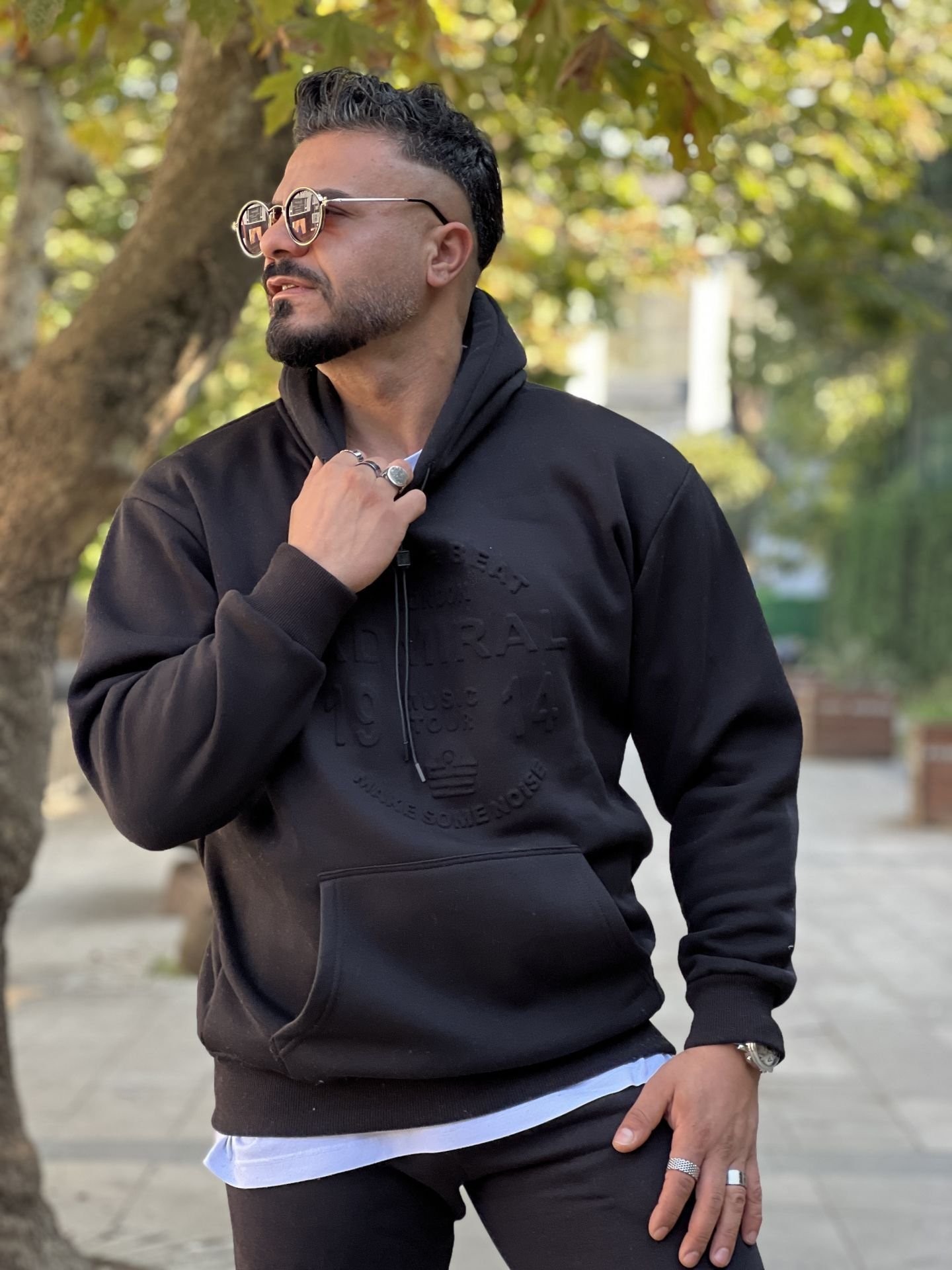 3 İplik Şardonlu Oversize Kapşonlu Sweat