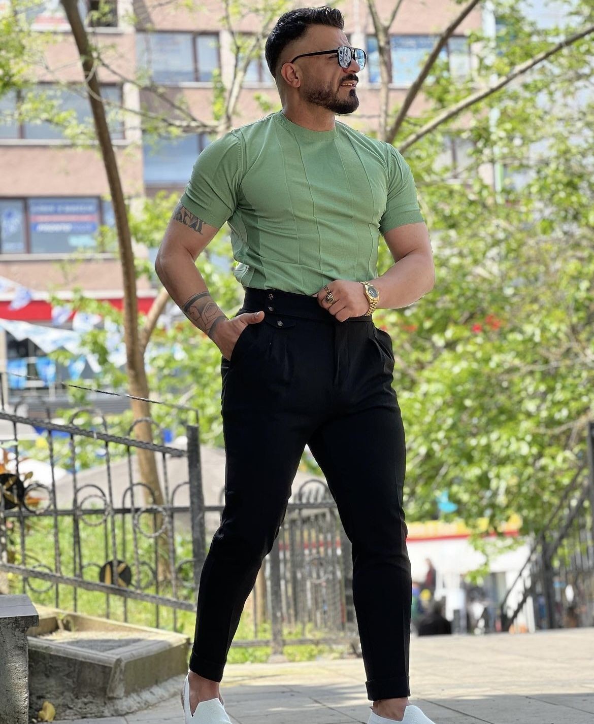 Full Likralı Triko T-Shirt