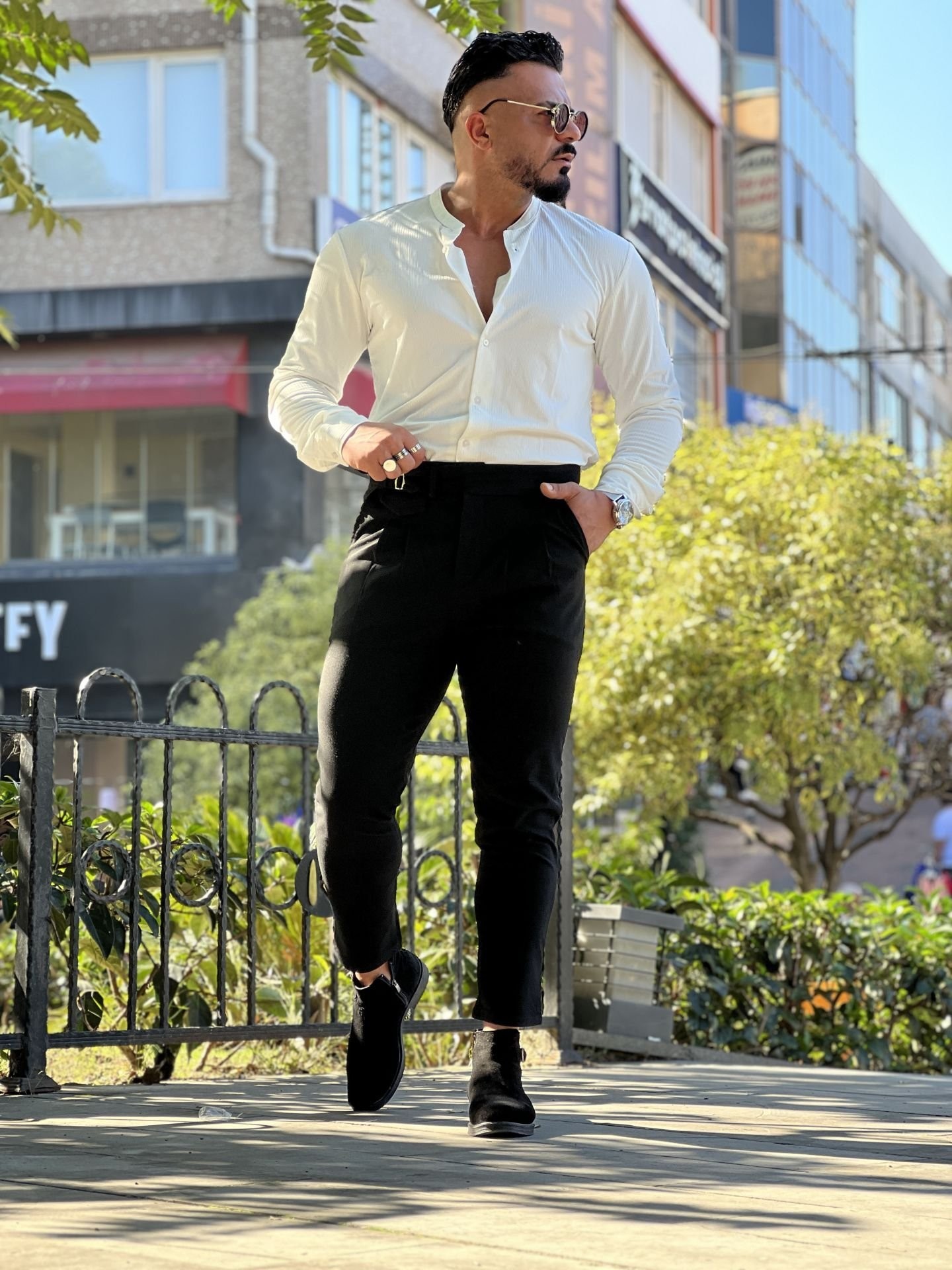 Fitilli Slim Fit Gömlek