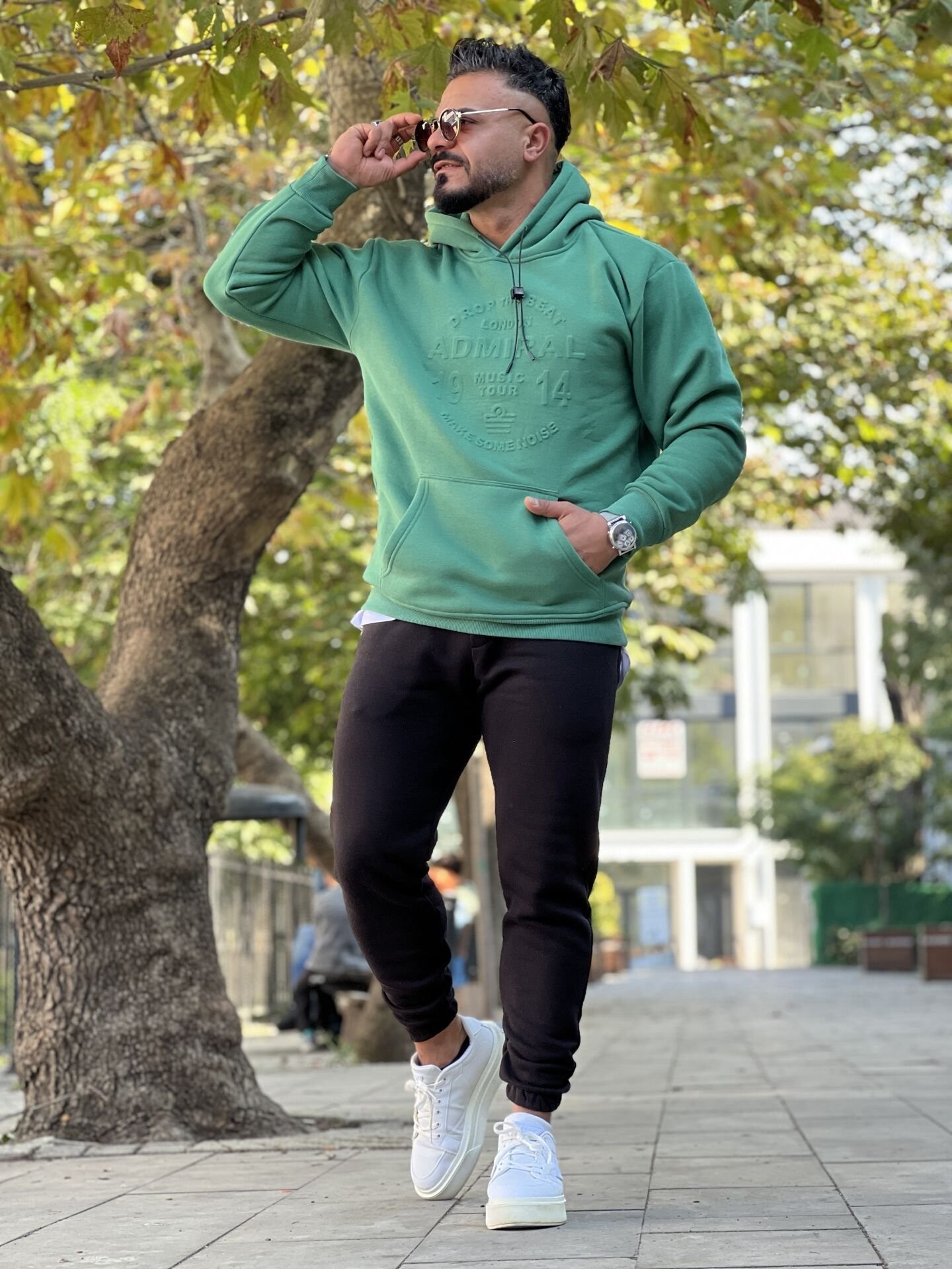 3 İplik Şardonlu Oversize Kapşonlu Sweat