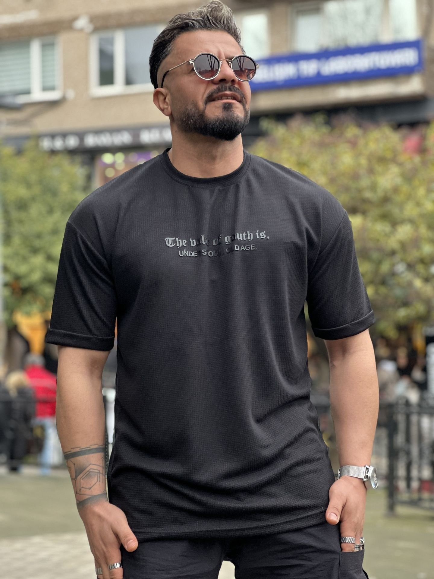 Özel Baskı Likralı Pamuk T-Shirt