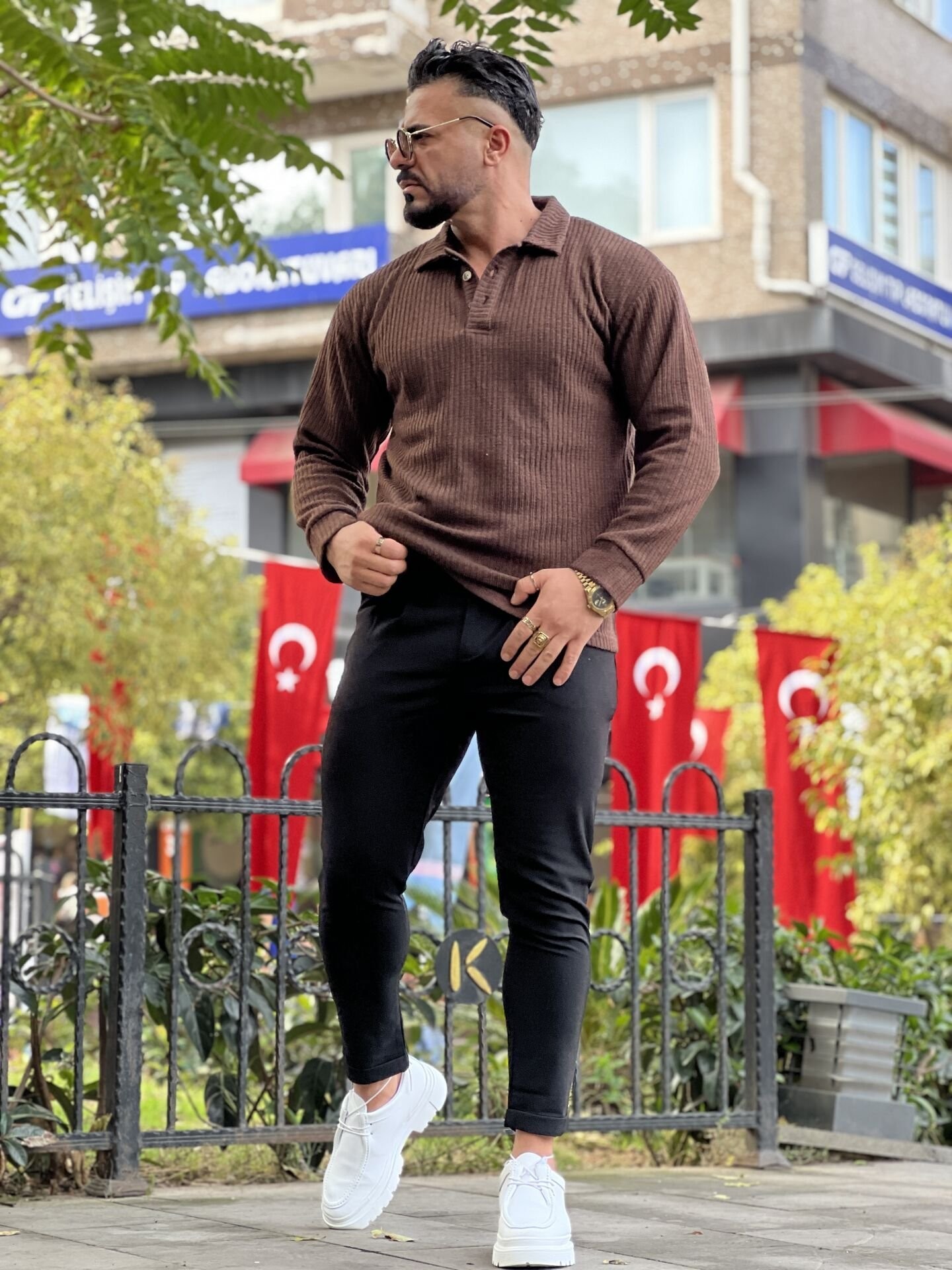 Yün Triko Oversize Sweat