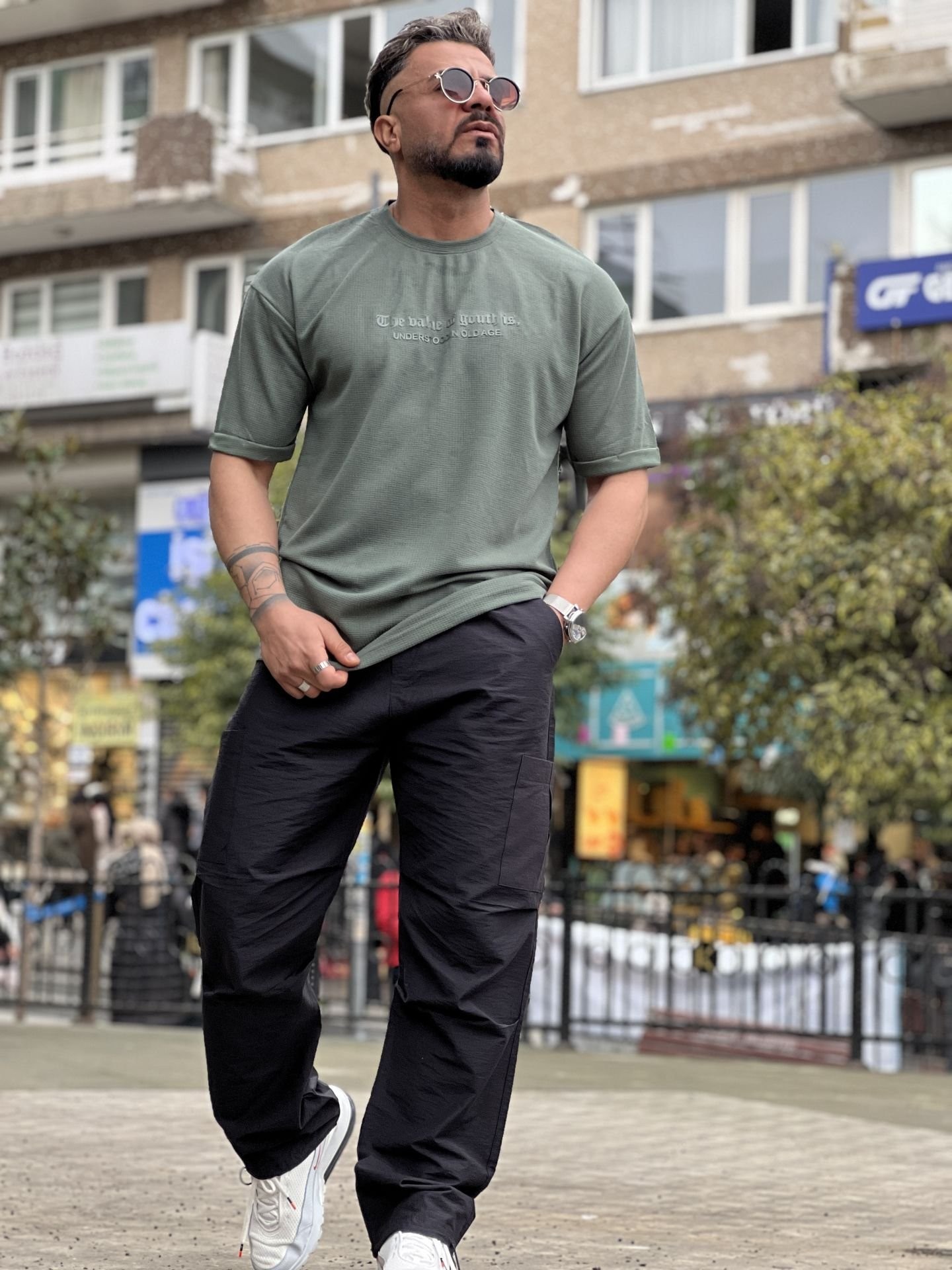 Özel Baskı Likralı Pamuk T-Shirt