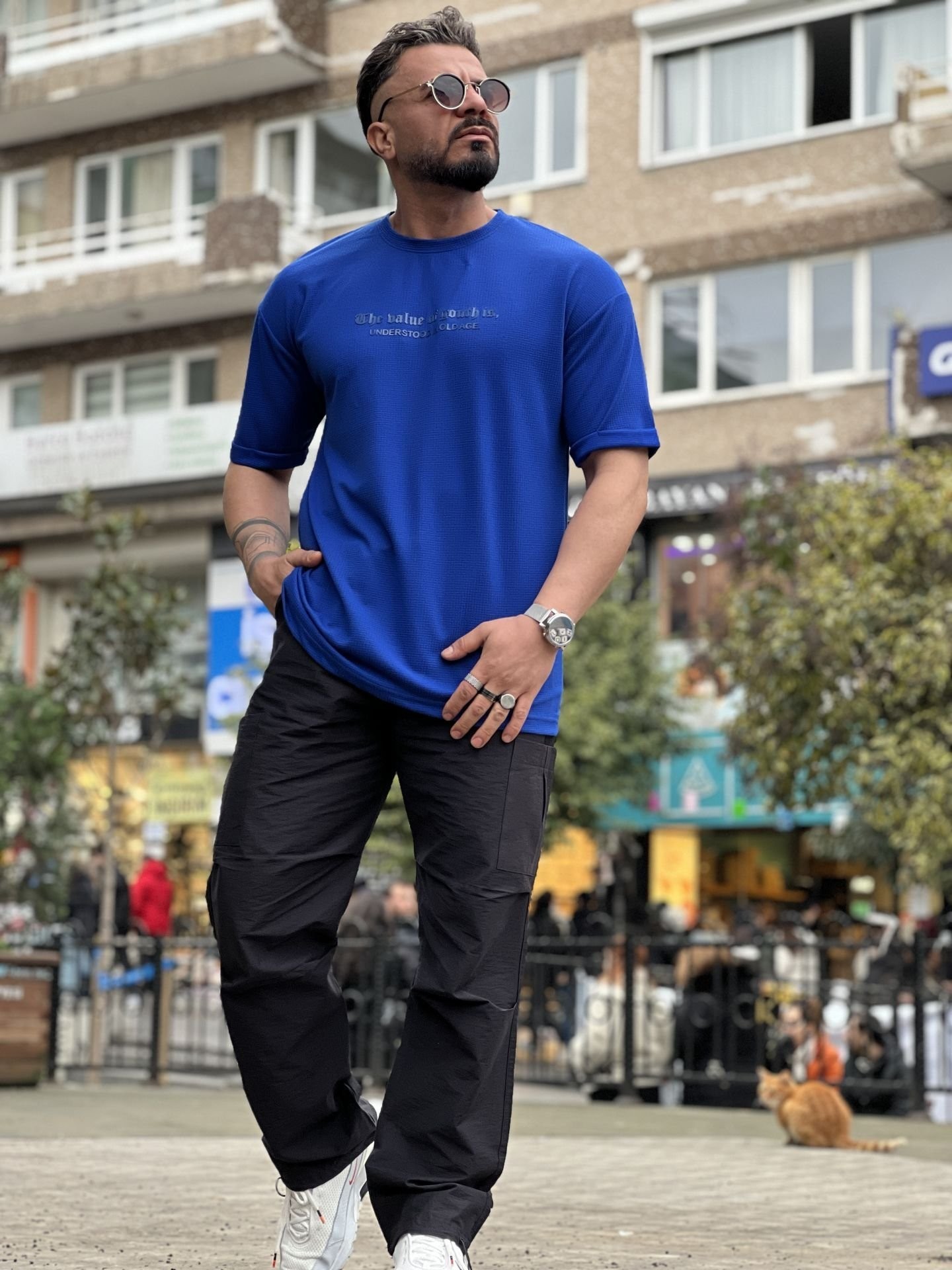 Özel Baskı Likralı Pamuk T-Shirt