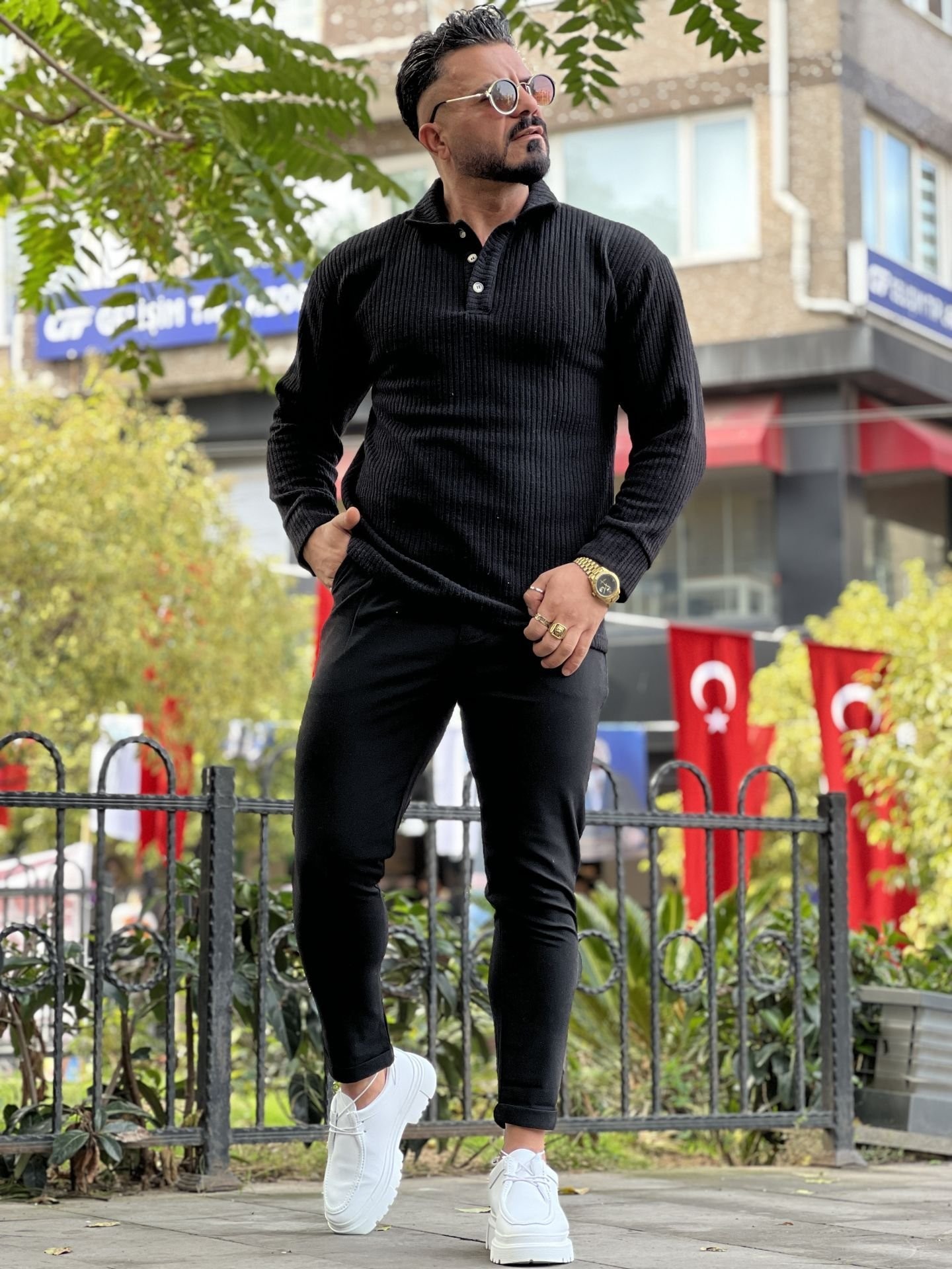 Yün Triko Oversize Sweat