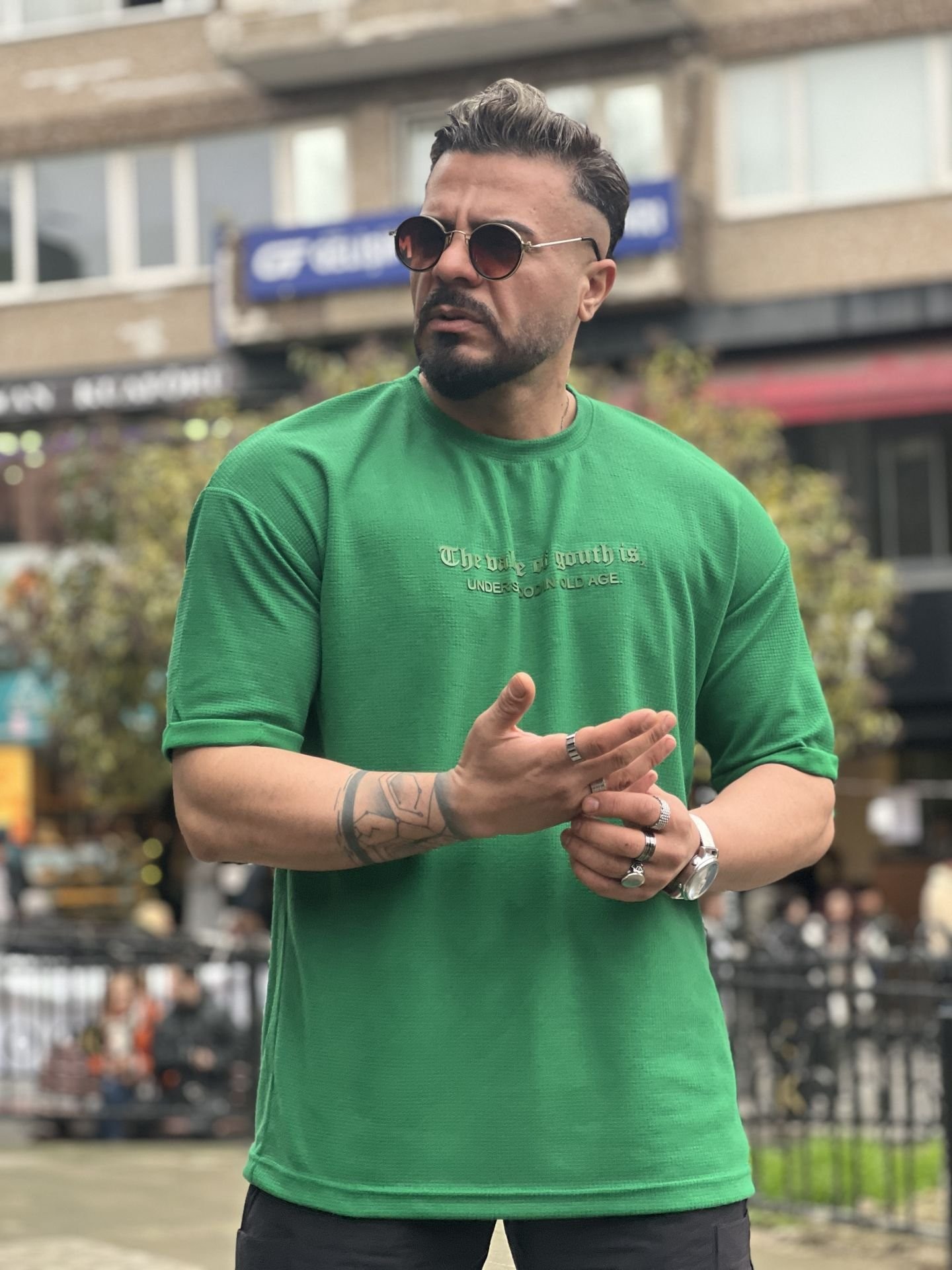 Özel Baskı Likralı Pamuk T-Shirt