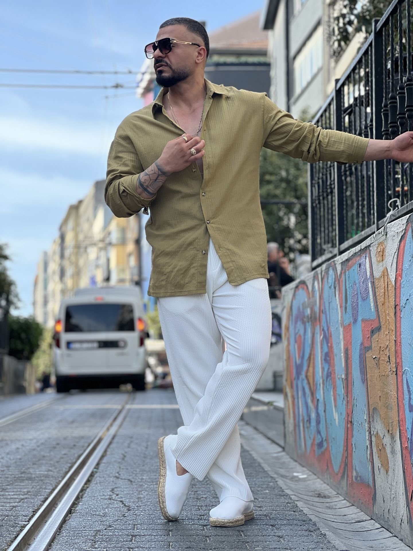 Oversize Saf Pamuk Müslin Kumaş Keten Gömlek