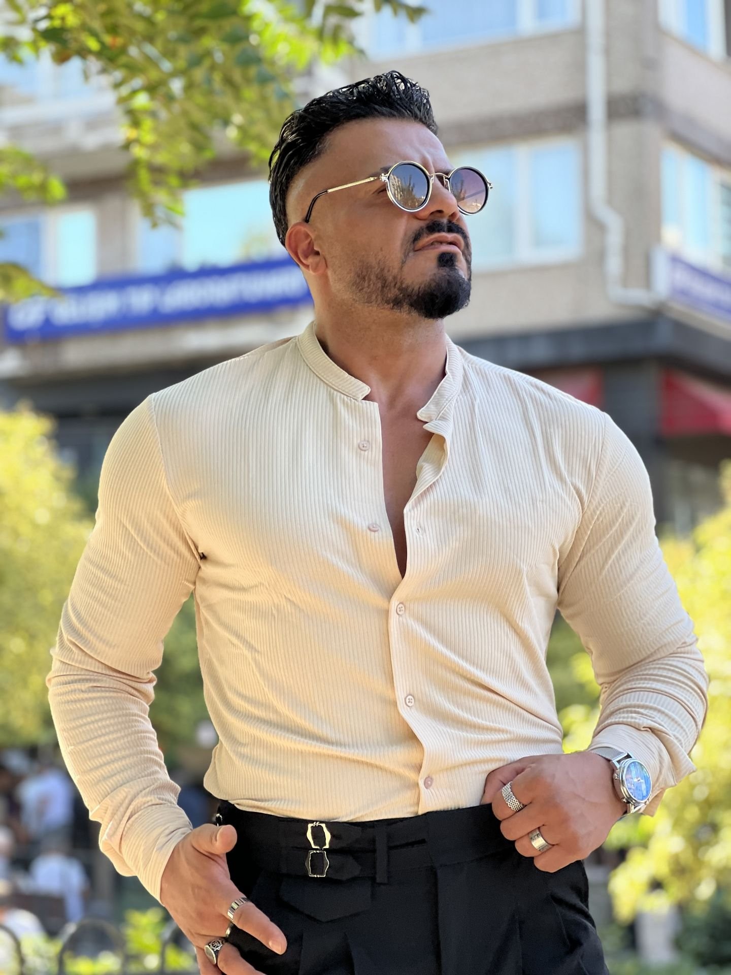 Fitilli Slim Fit Gömlek