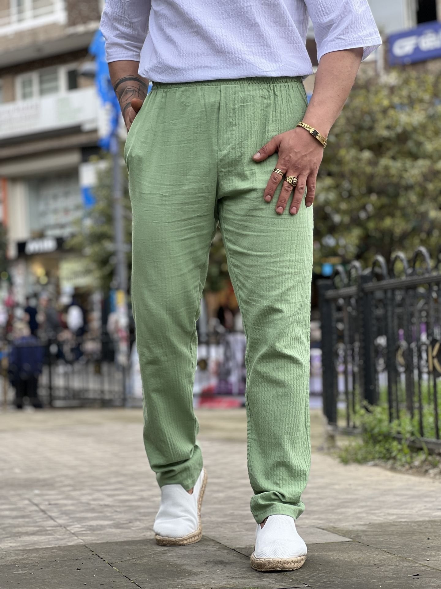 Müslin Keten Pantolon