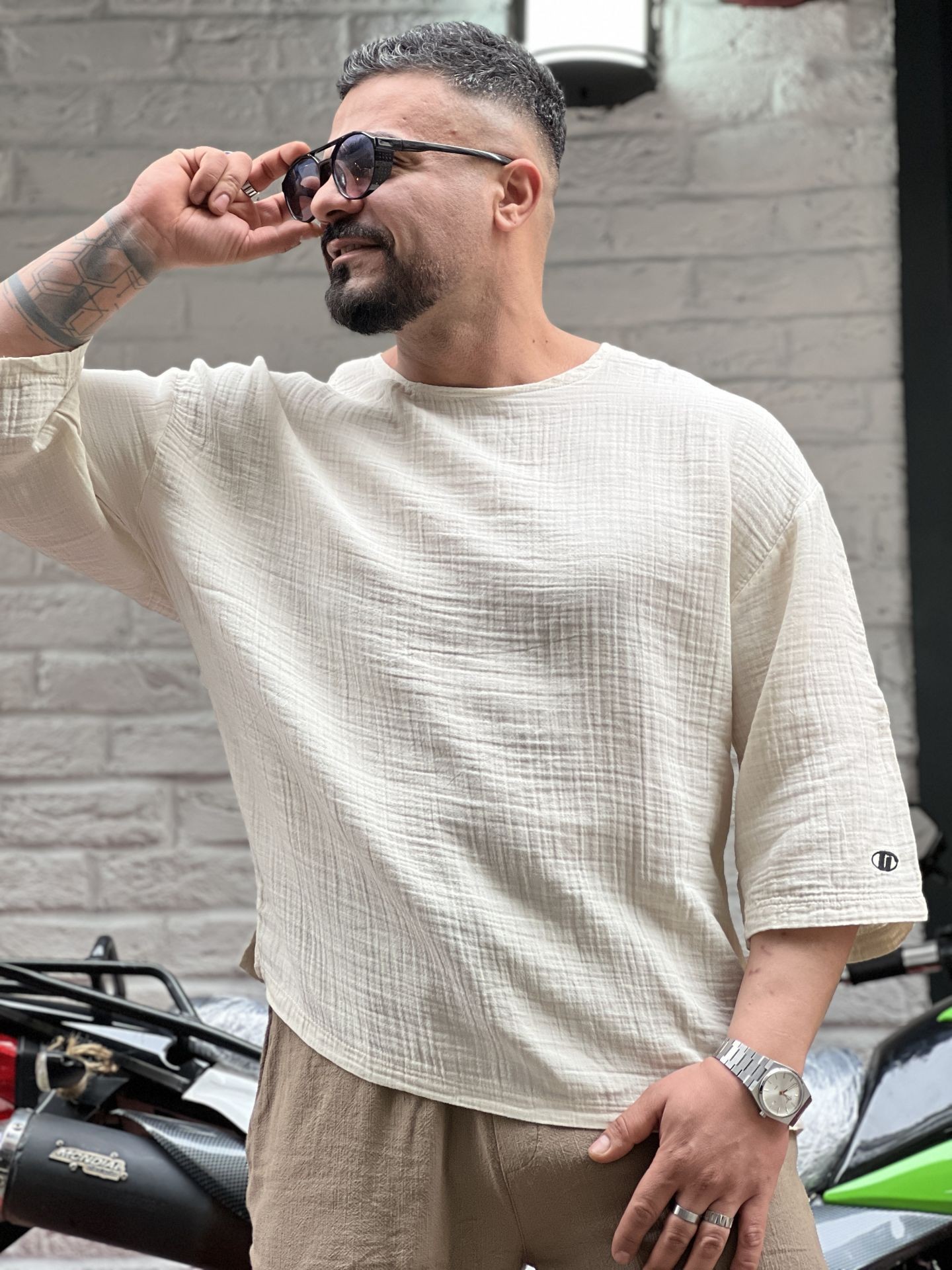 Oversize Fakir Kol T-Shirt