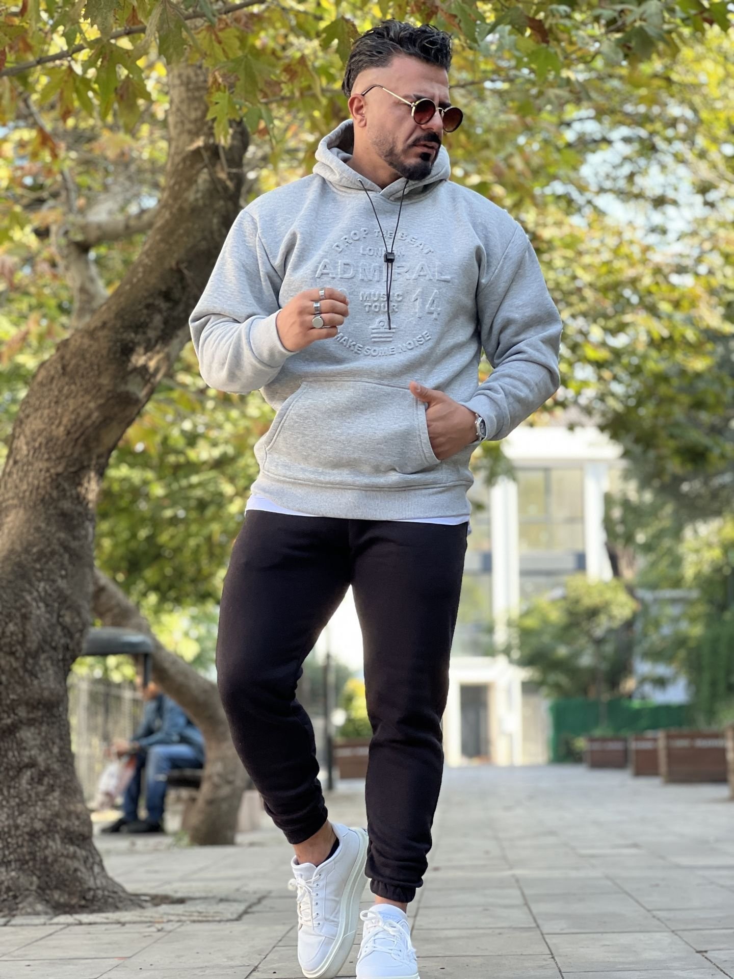 3 İplik Şardonlu Oversize Kapşonlu Sweat
