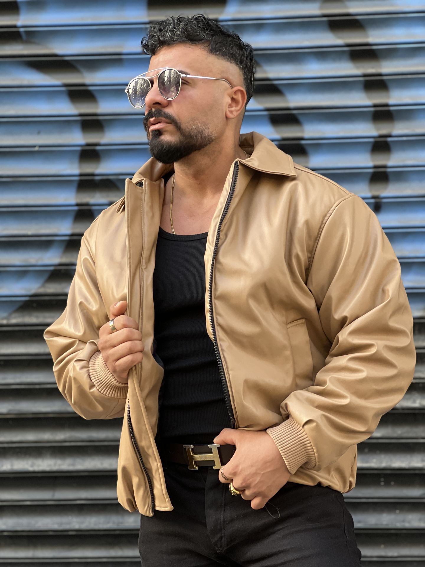Zara Deri Şişme Mont