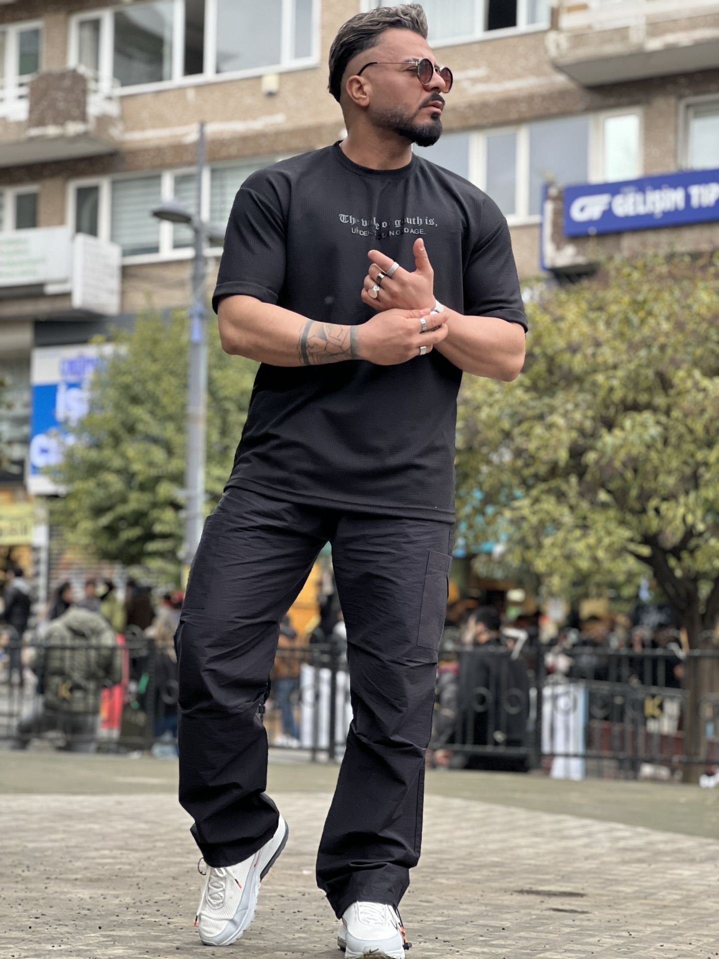 Özel Baskı Likralı Pamuk T-Shirt