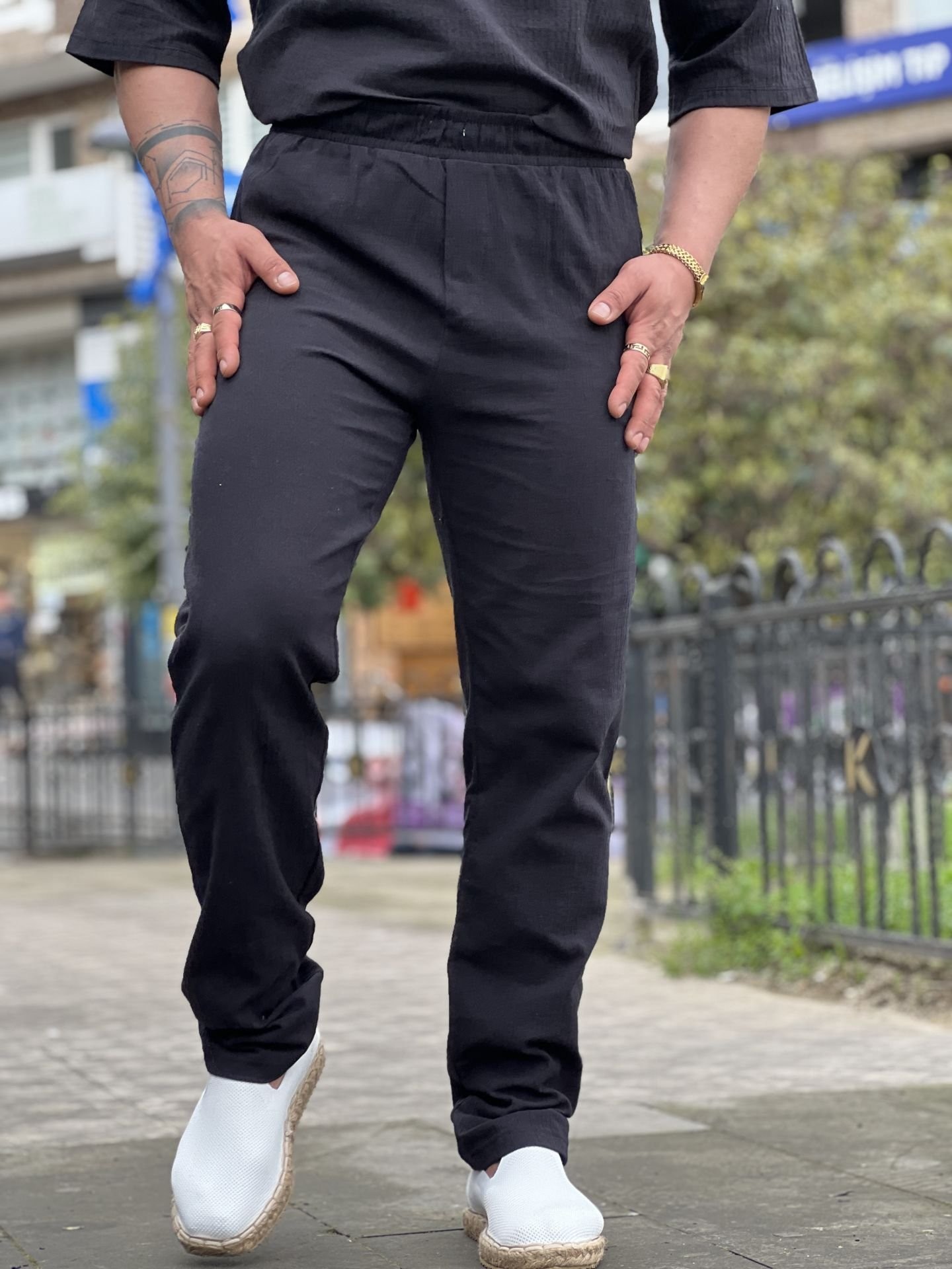 Müslin Keten Pantolon
