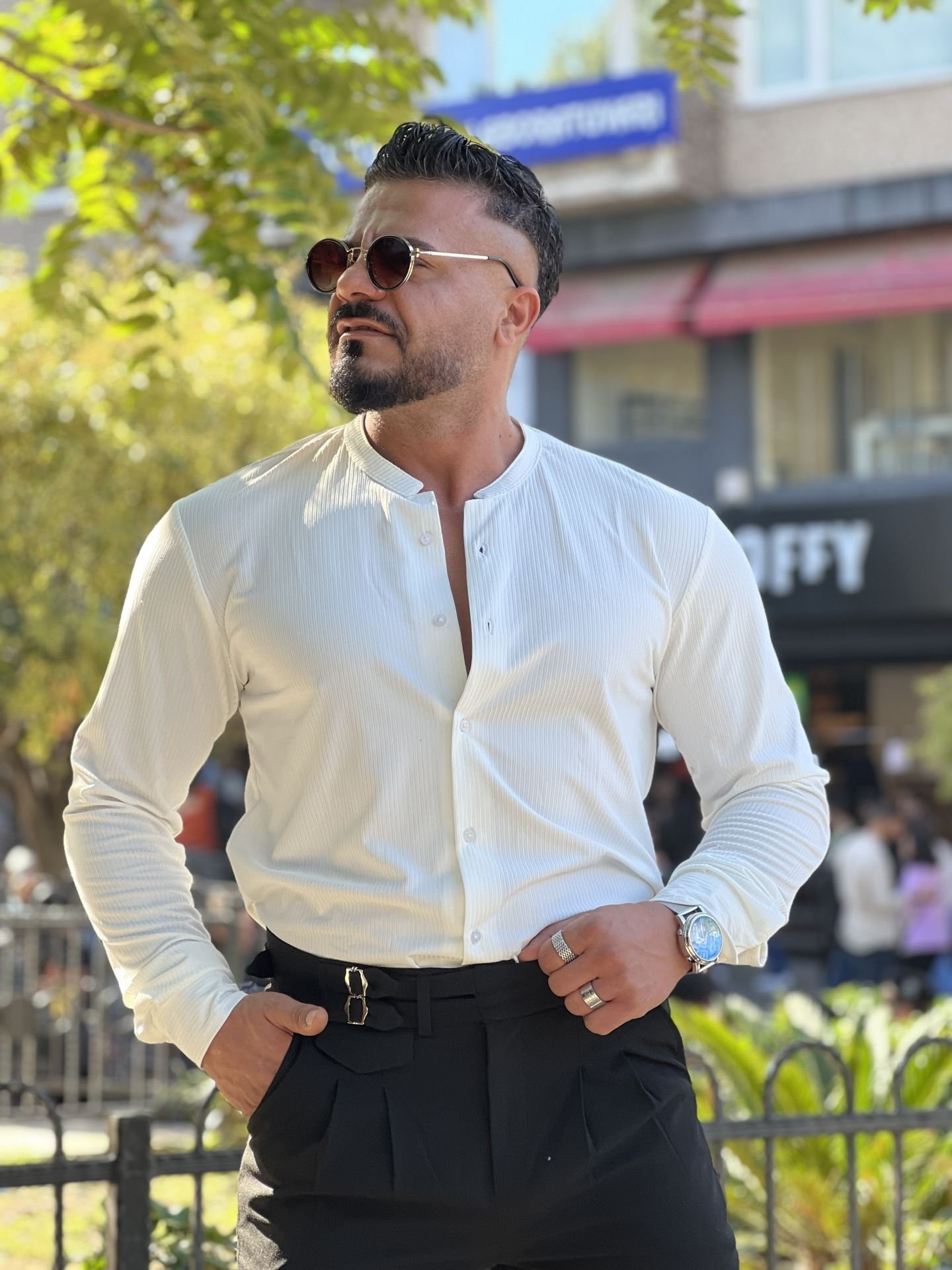 Fitilli Slim Fit Gömlek