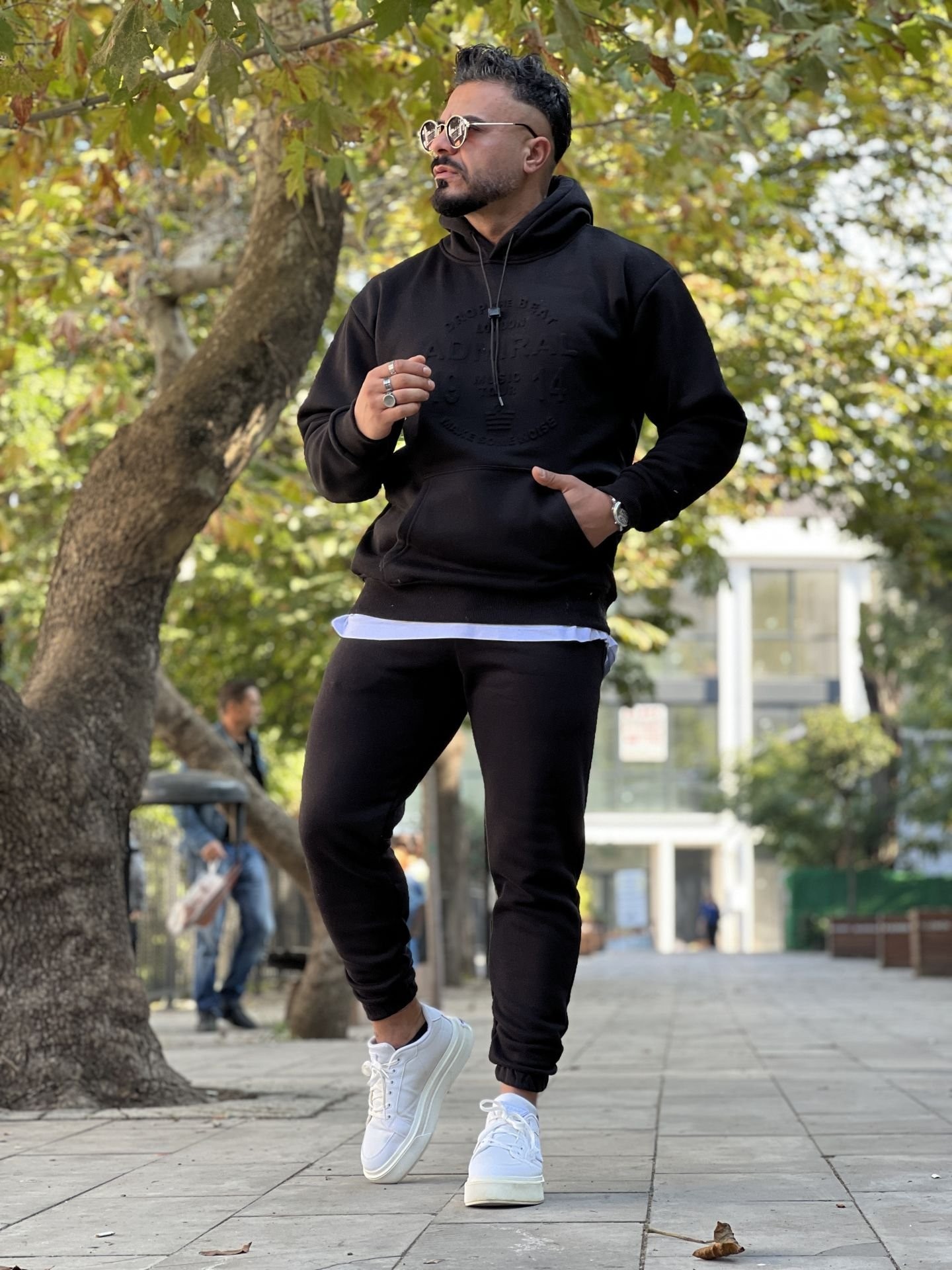 3 İplik Şardonlu Oversize Kapşonlu Sweat