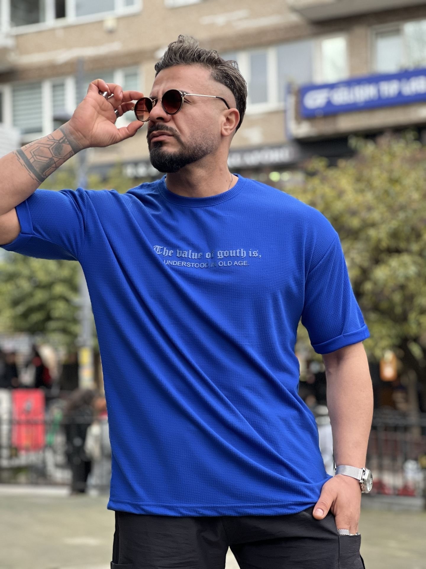 Özel Baskı Likralı Pamuk T-Shirt