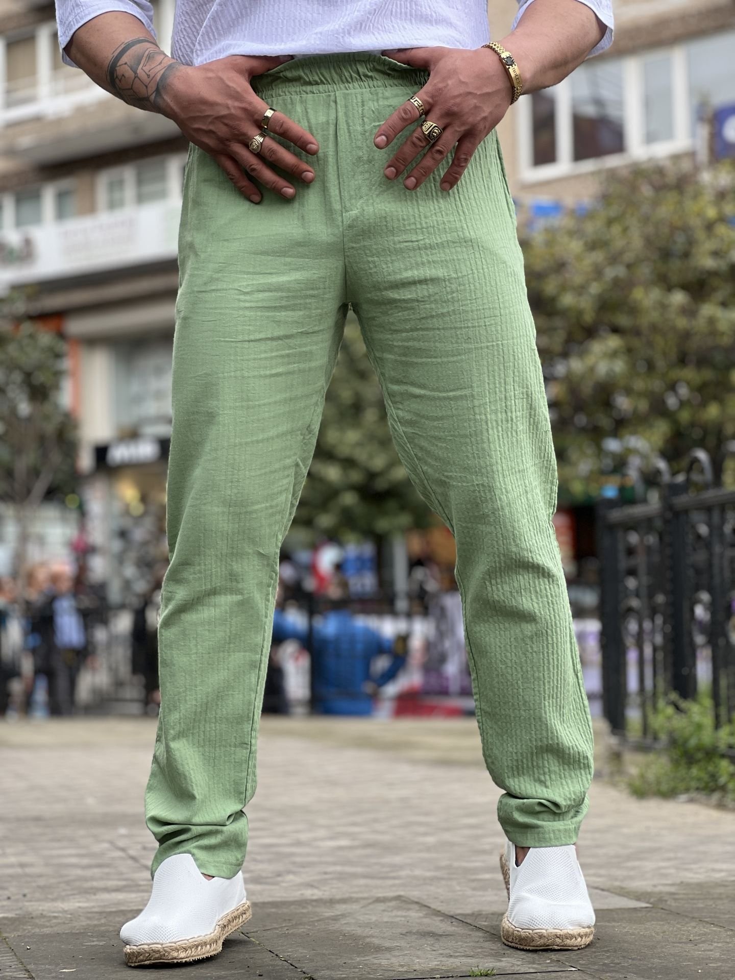 Müslin Keten Pantolon