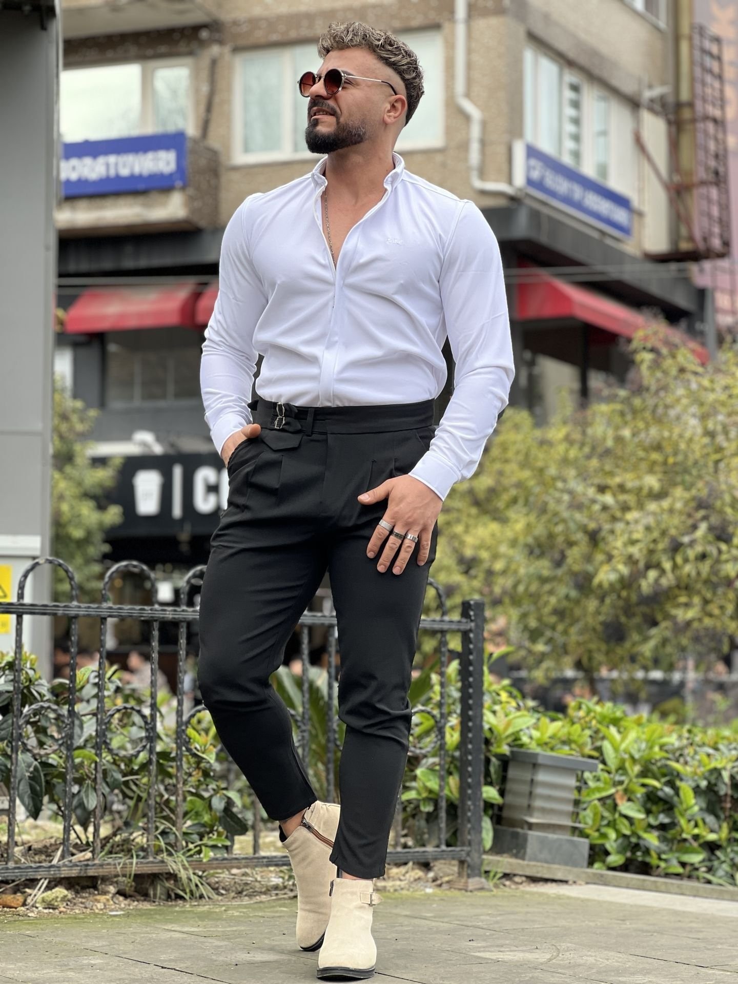 Slim Fit Fermuarlı Zara Model Gömlek