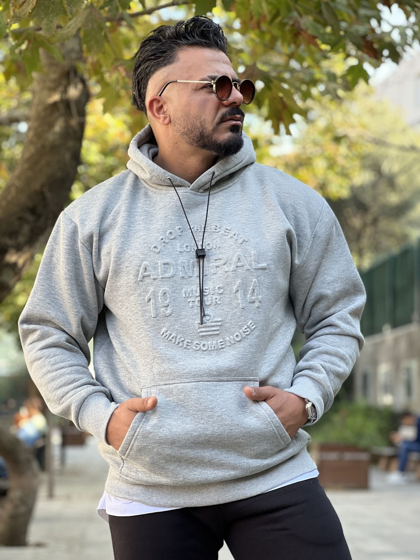 3 İplik Şardonlu Oversize Kapşonlu Sweat