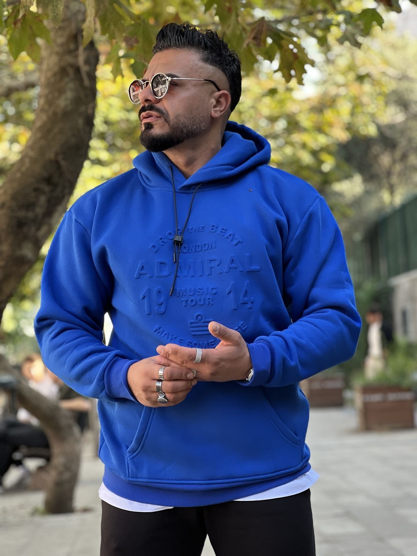 3 İplik Şardonlu Oversize Kapşonlu Sweat
