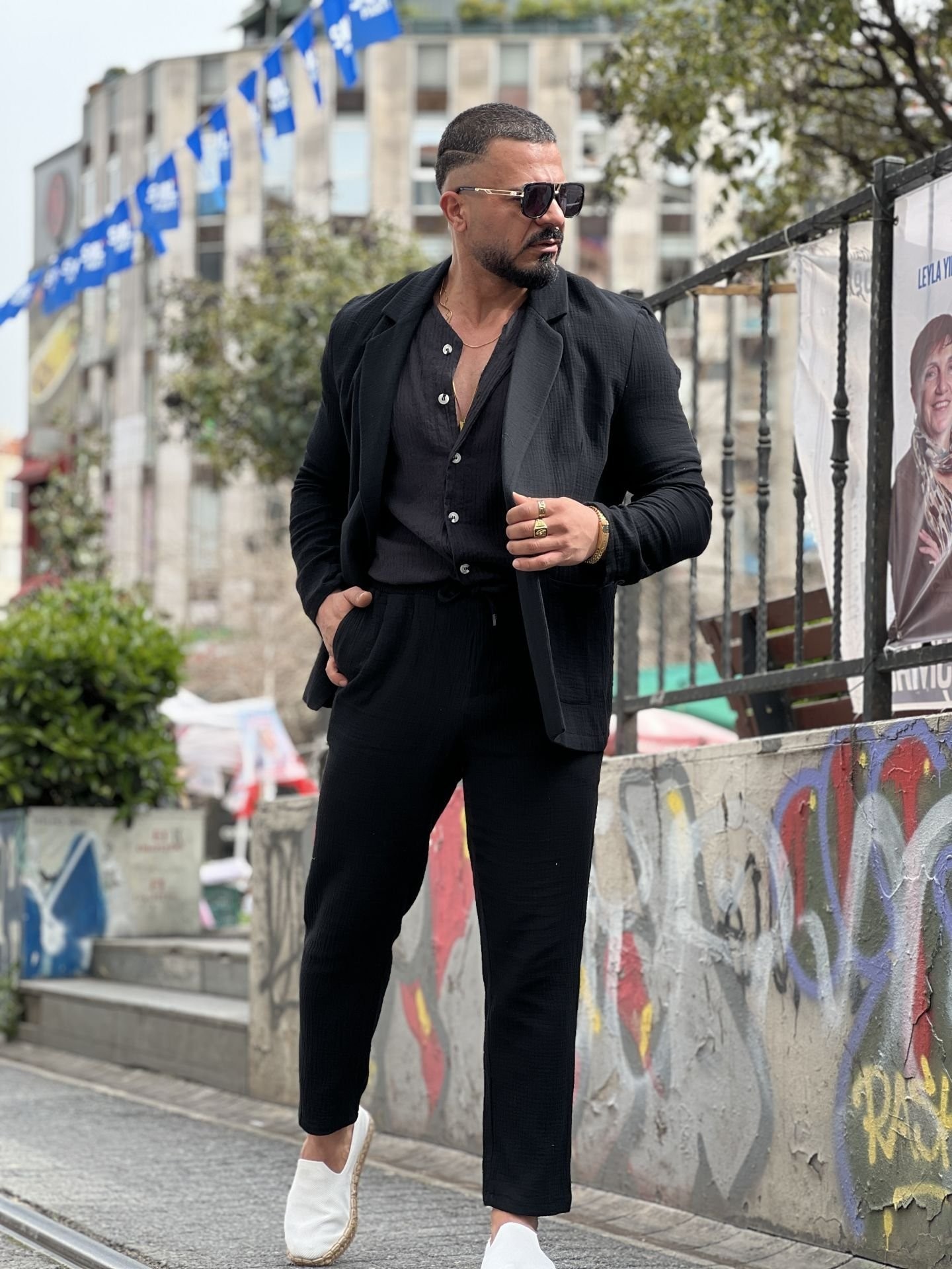 Saf Müslin Keten Gömlek