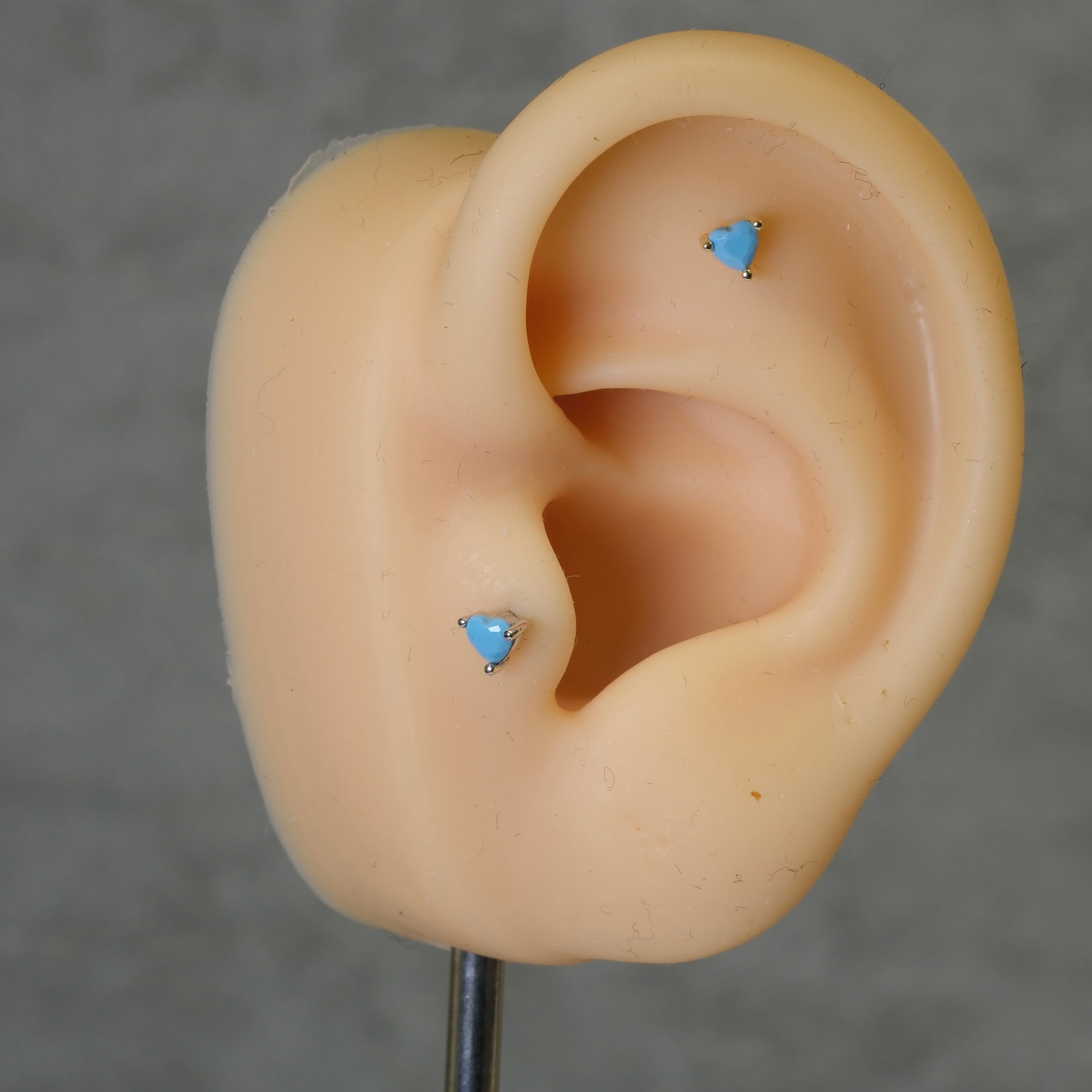 Blue Heart Piercing