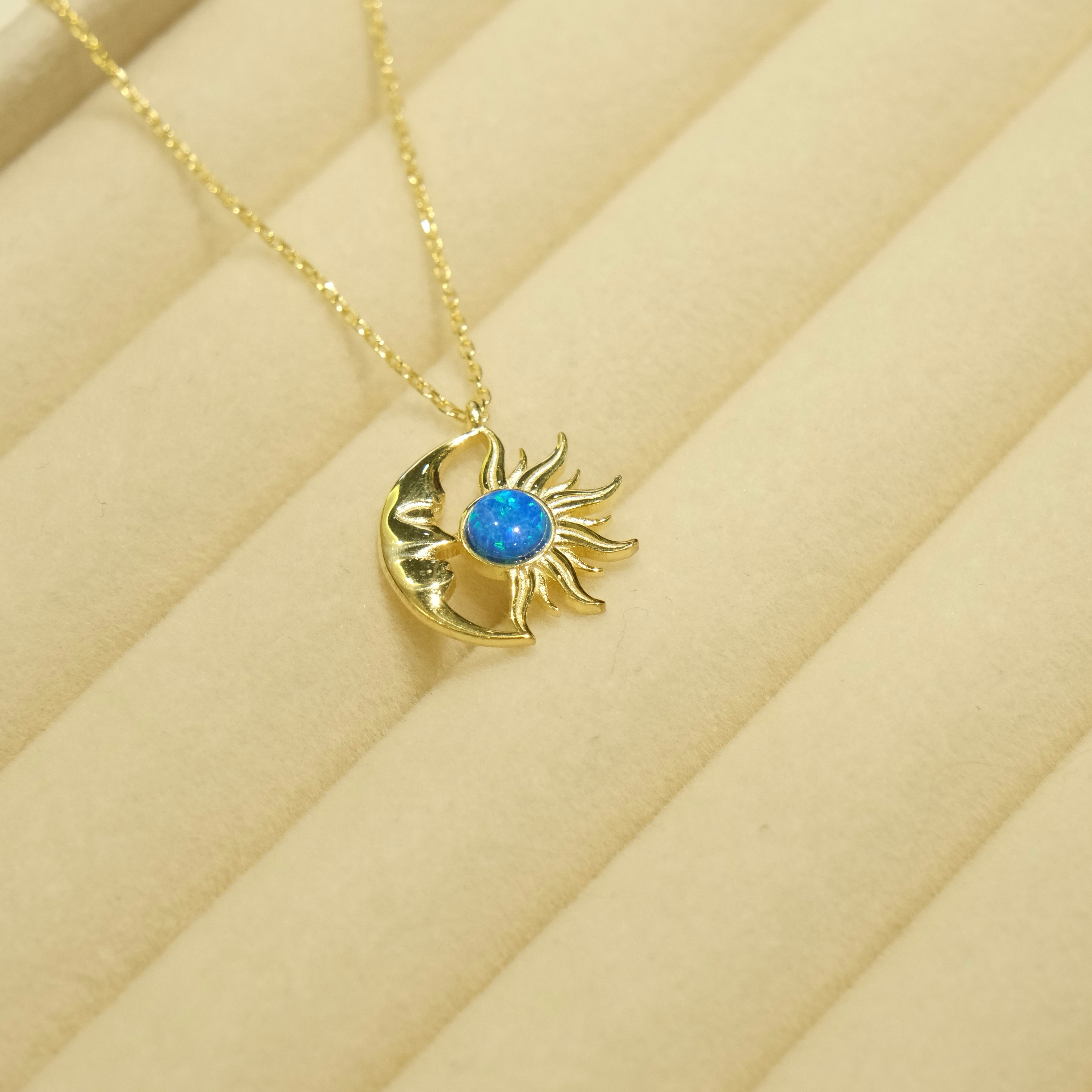 Blue Sun Necklace