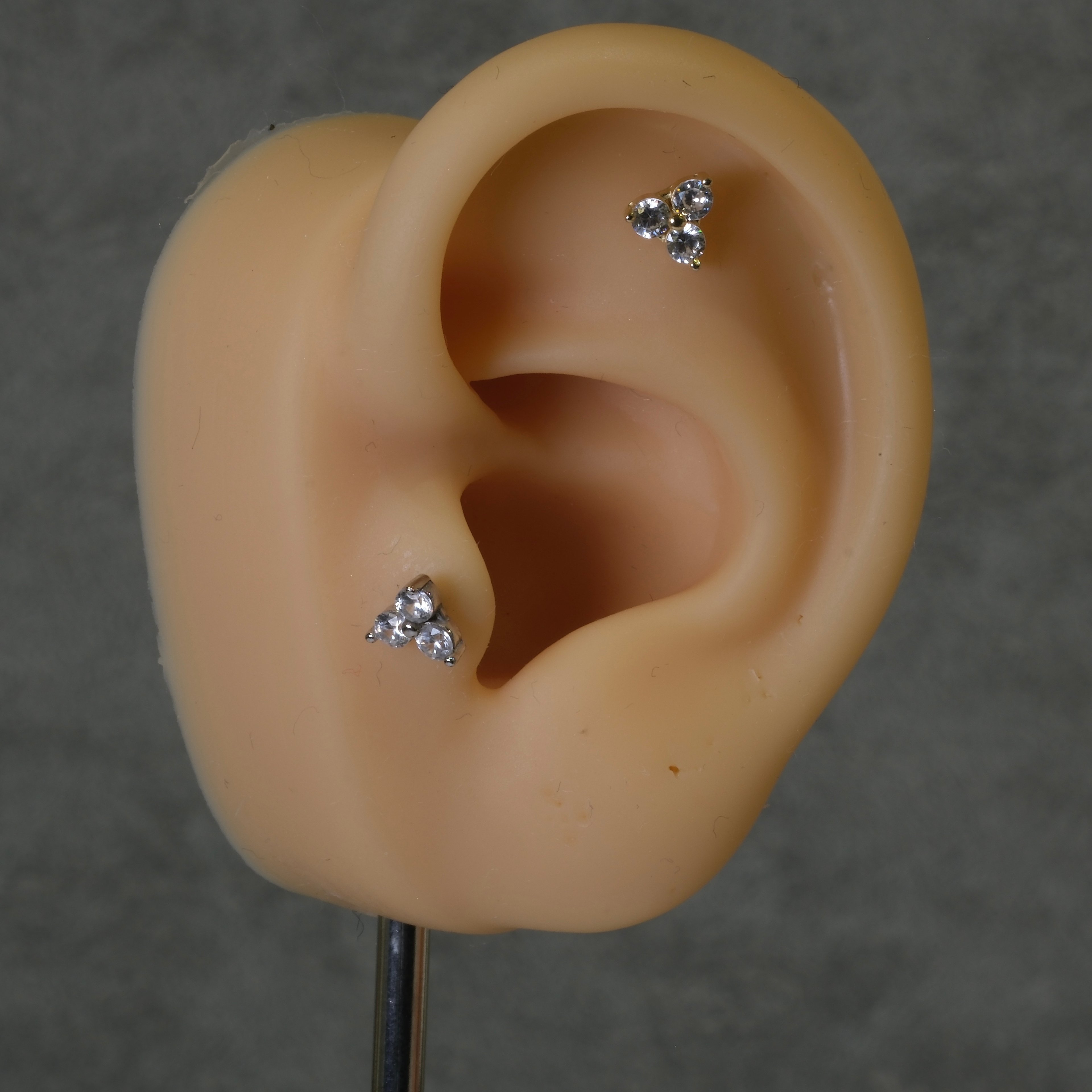 Triple Stone Piercing