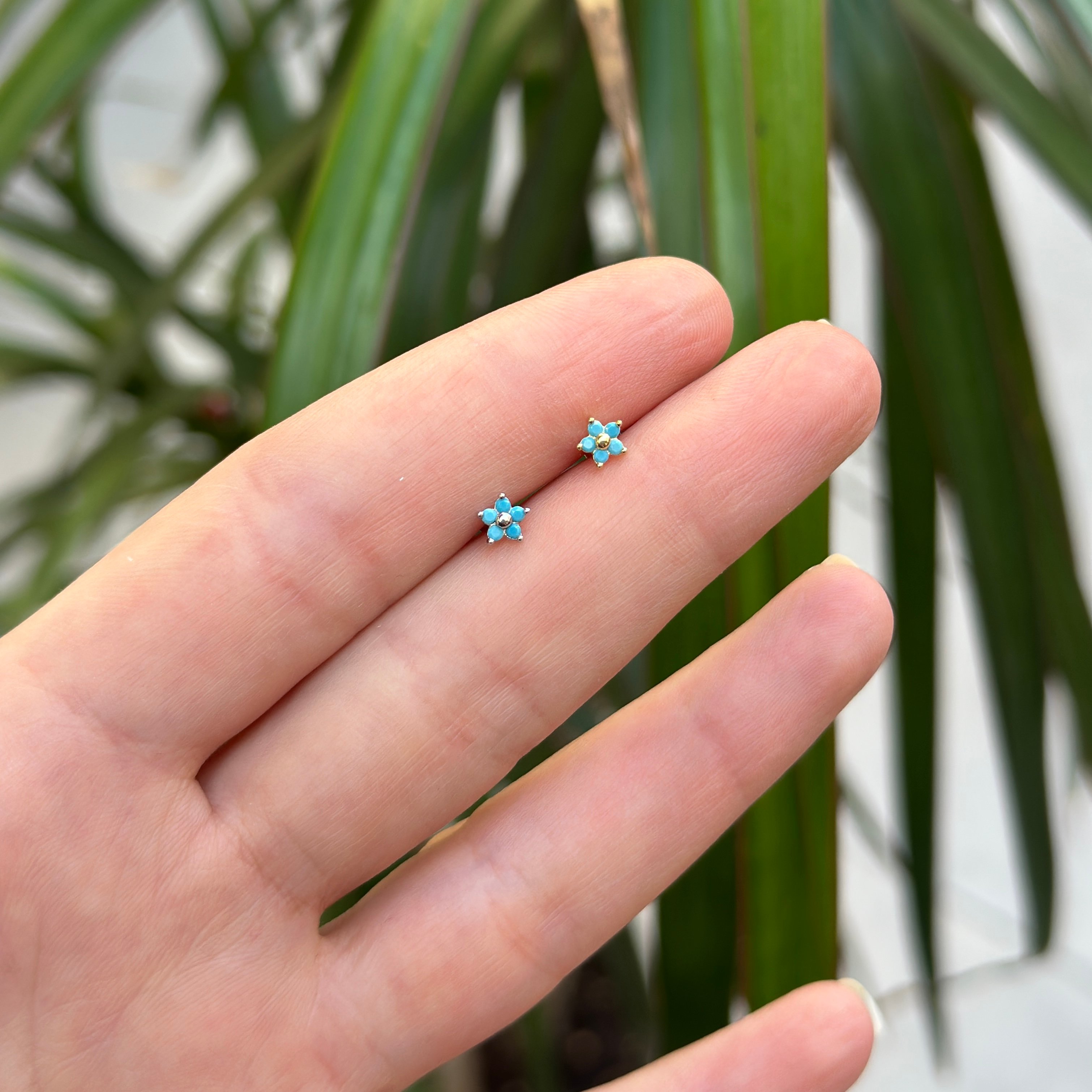 Blue Flower Piercing
