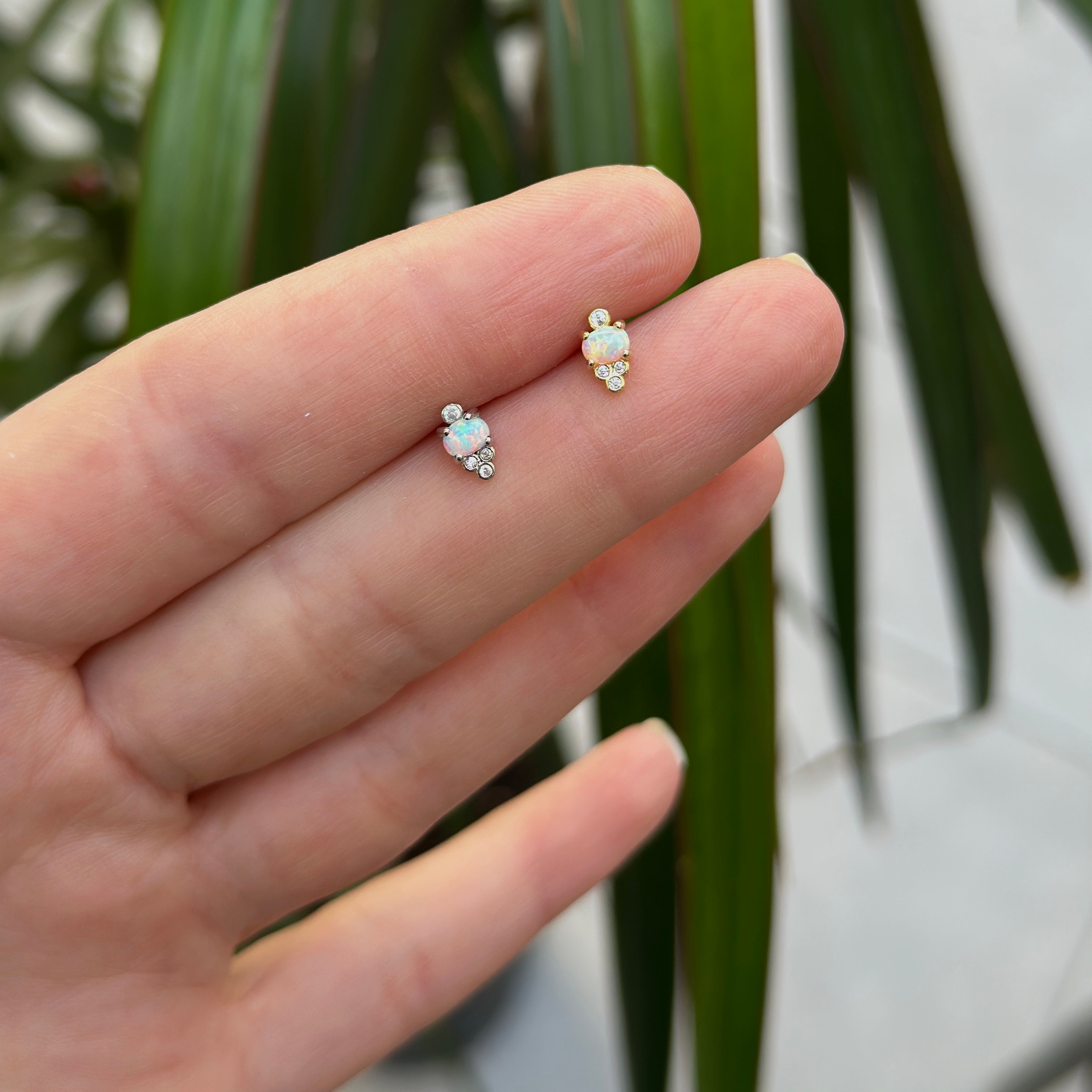 White Opal Piercing