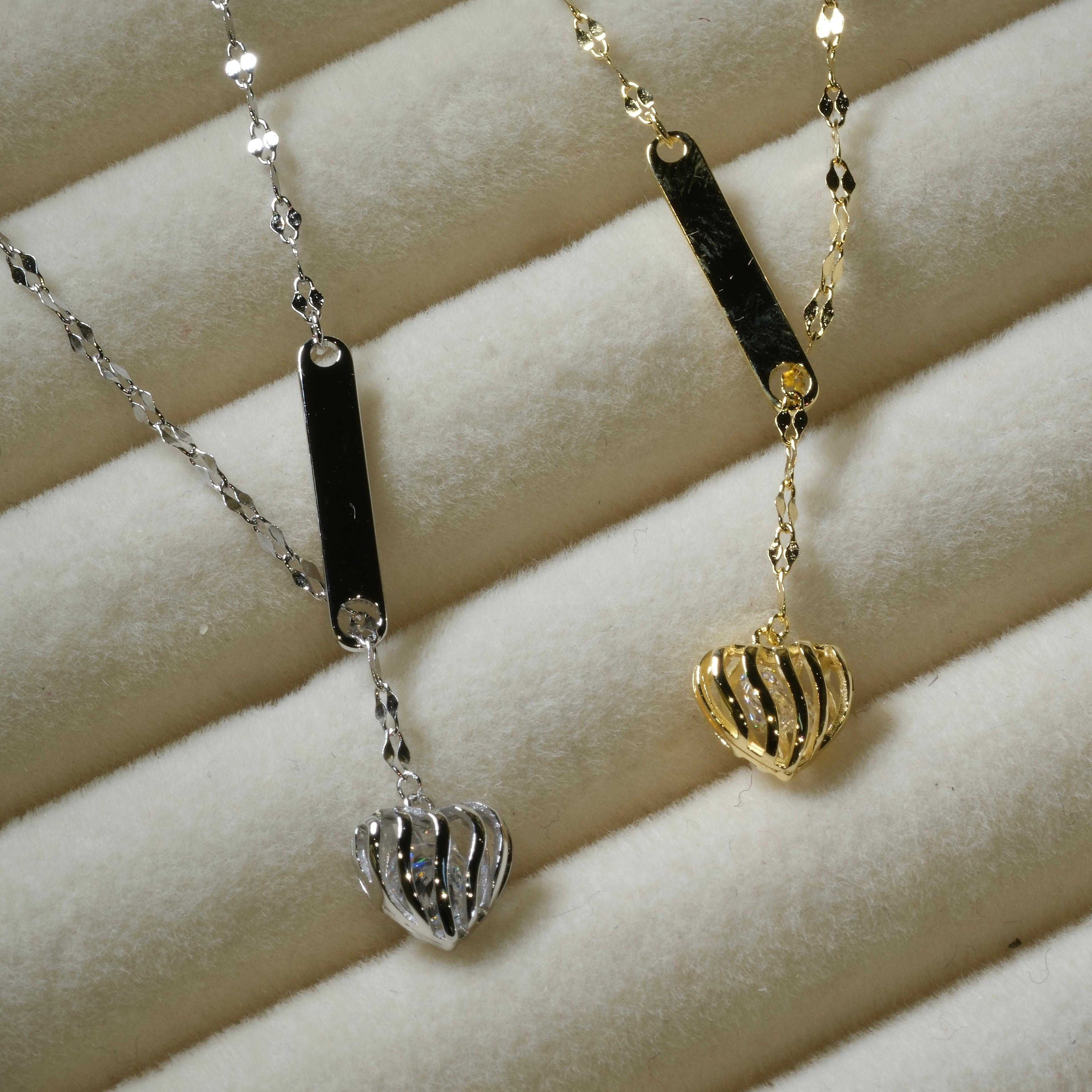 Domed Heart Necklace