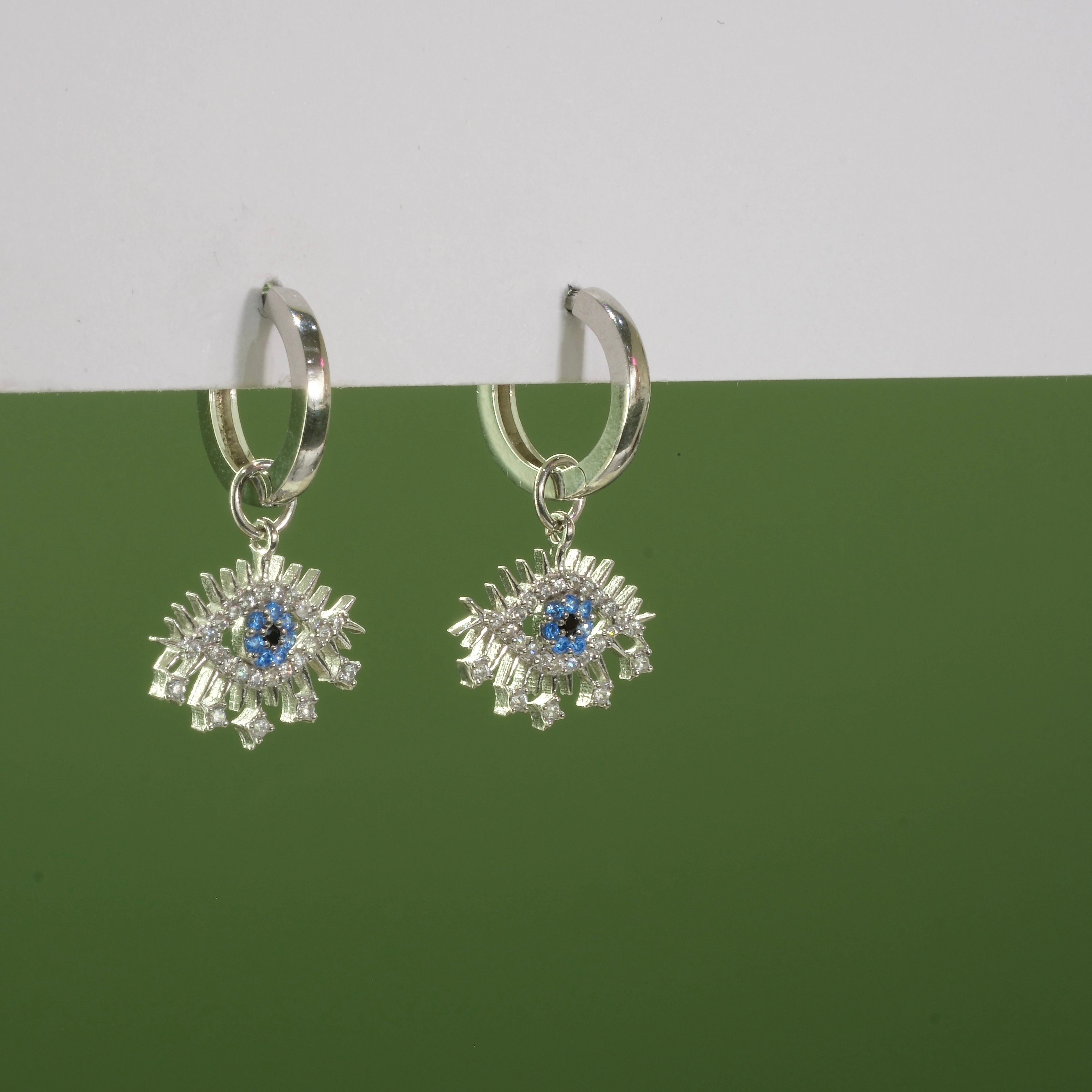 Eye Hoop Earrings
