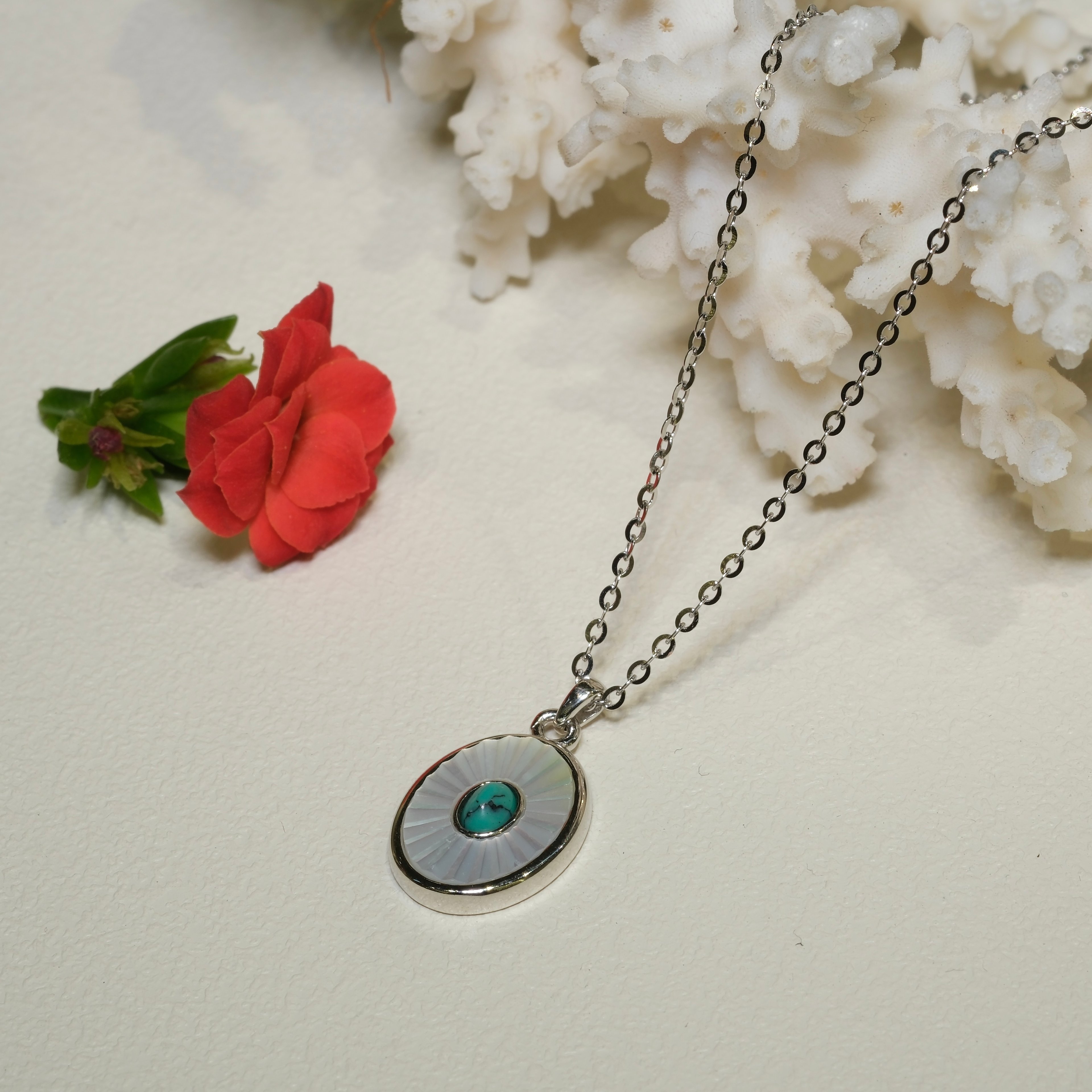 Blue Pearl Kolye